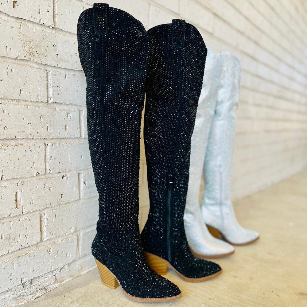 Bring Ya To Your Knees Rhinestone Boots* Product Image