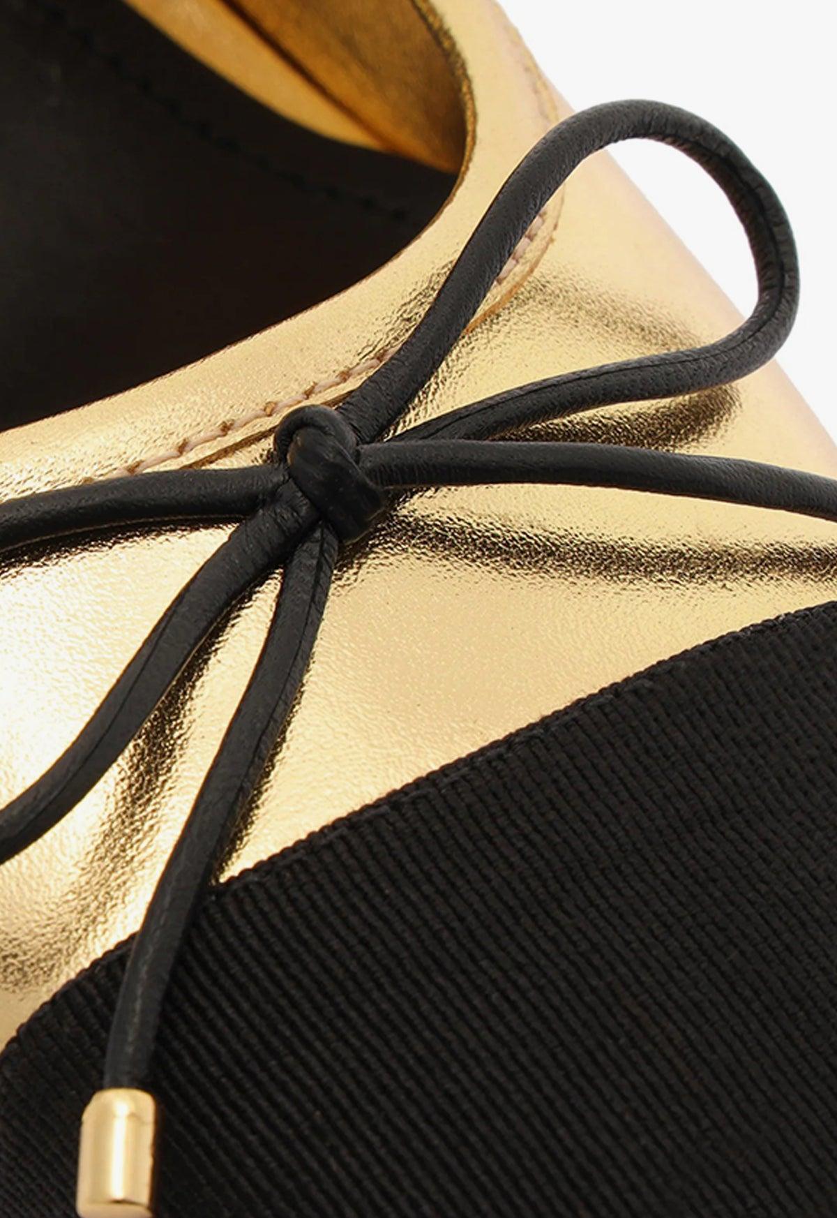 Arissa Block Metallic Leather Pump Product Image