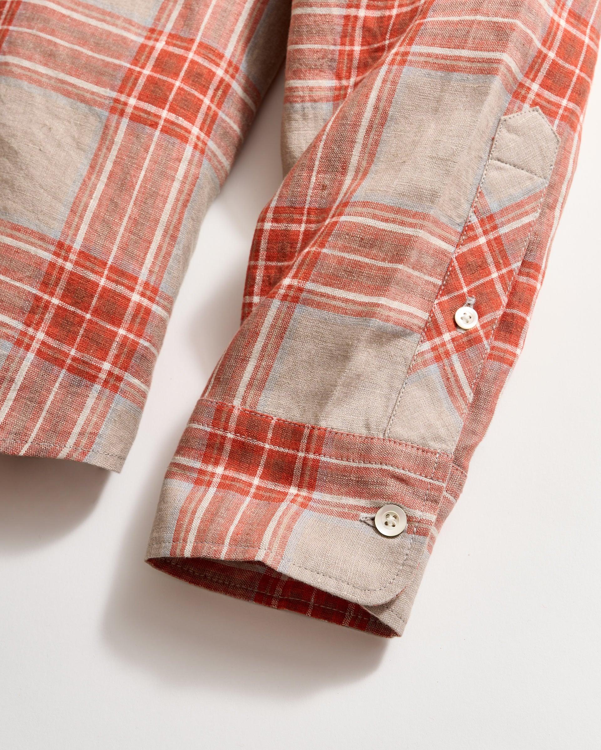 Bold Plaid Linen Wilson Shirt -  Product Image
