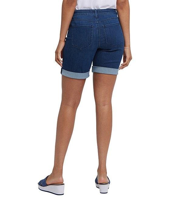 NYDJ Diana Stretch Denim Mid Rise Shorts Product Image