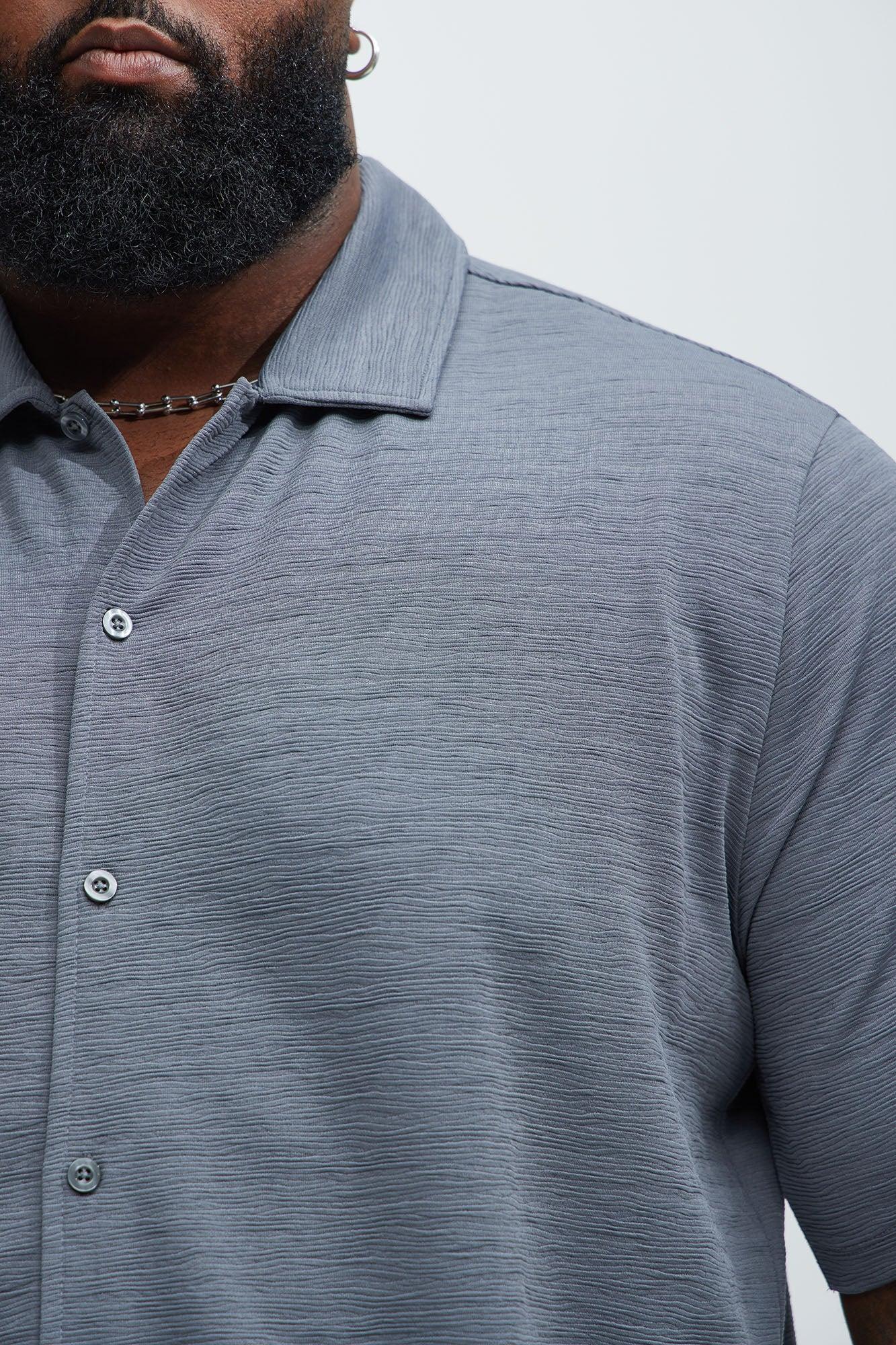 Blaze Textured Shirt - Slate Grey Product Image