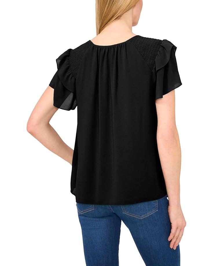 Puff Sleeve Tee With Tie Product Image