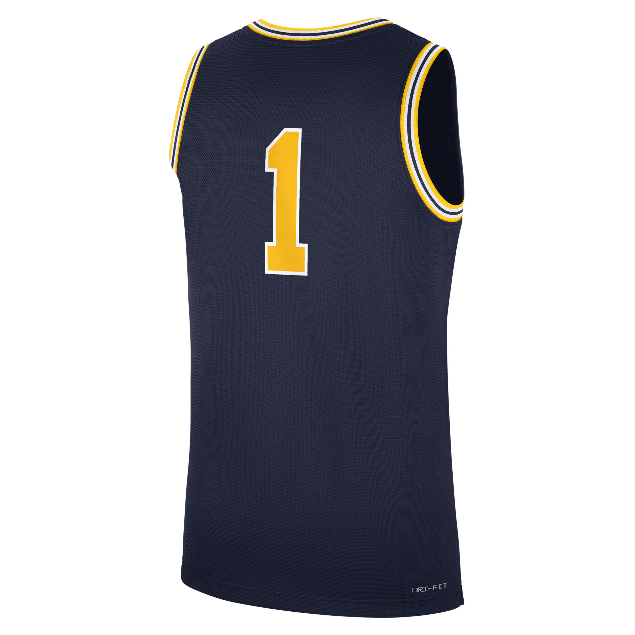 Mens Michigan Wolverines Replica Jordan Brand College Basketball Jersey | CLEVGRJJCBJMIC-MIC Product Image