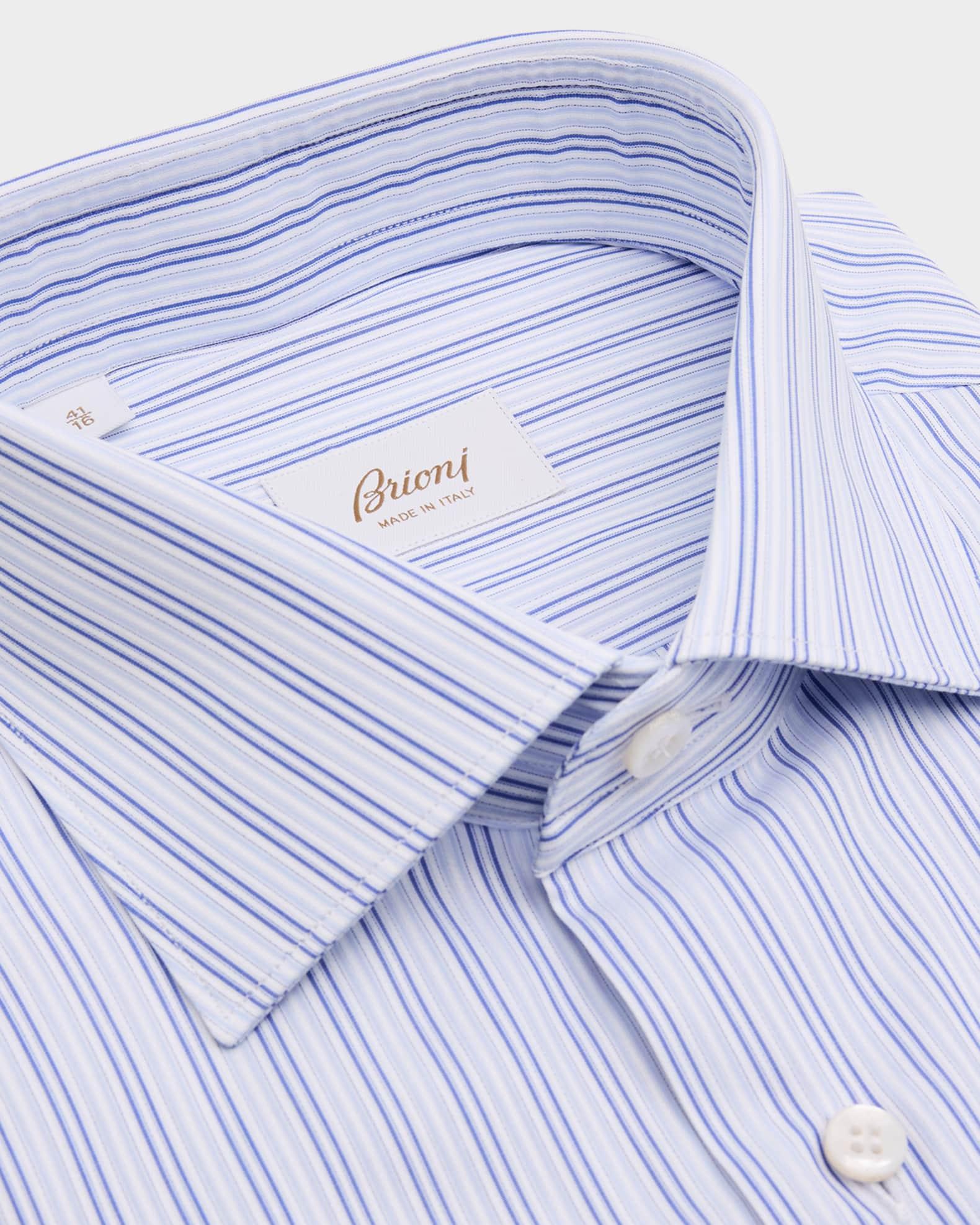 Men's Cotton Multi-Stripe Dress Shirt Product Image