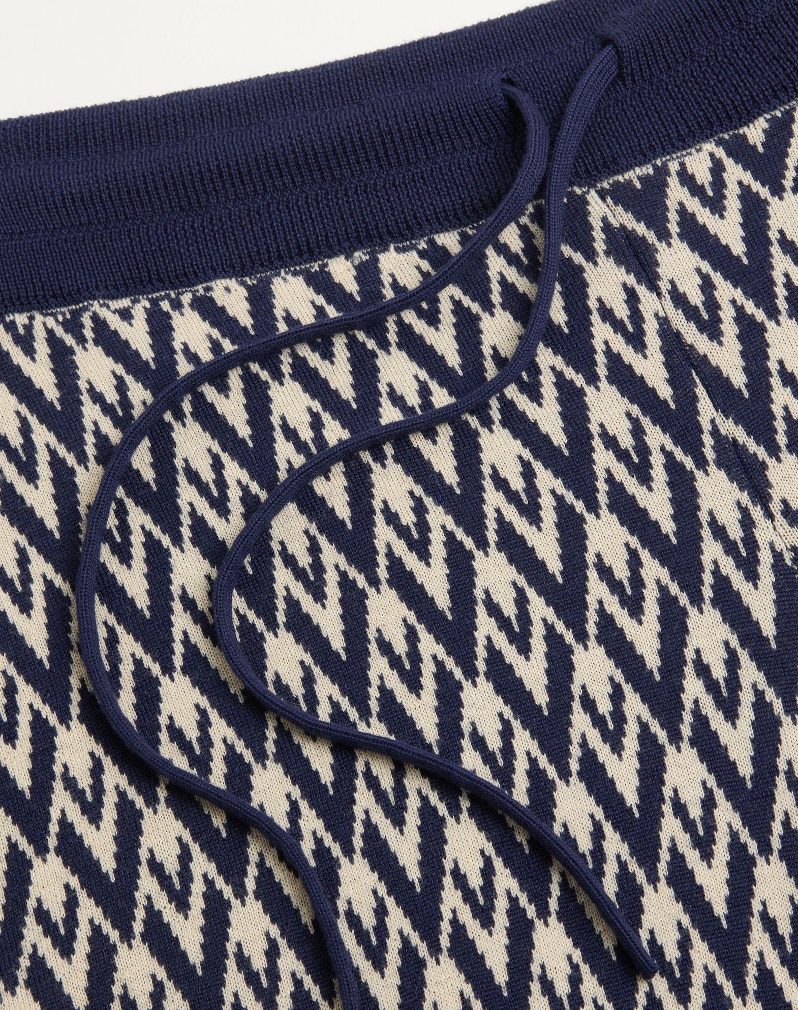 Toute La V Jacquard Wool Pants   Product Image