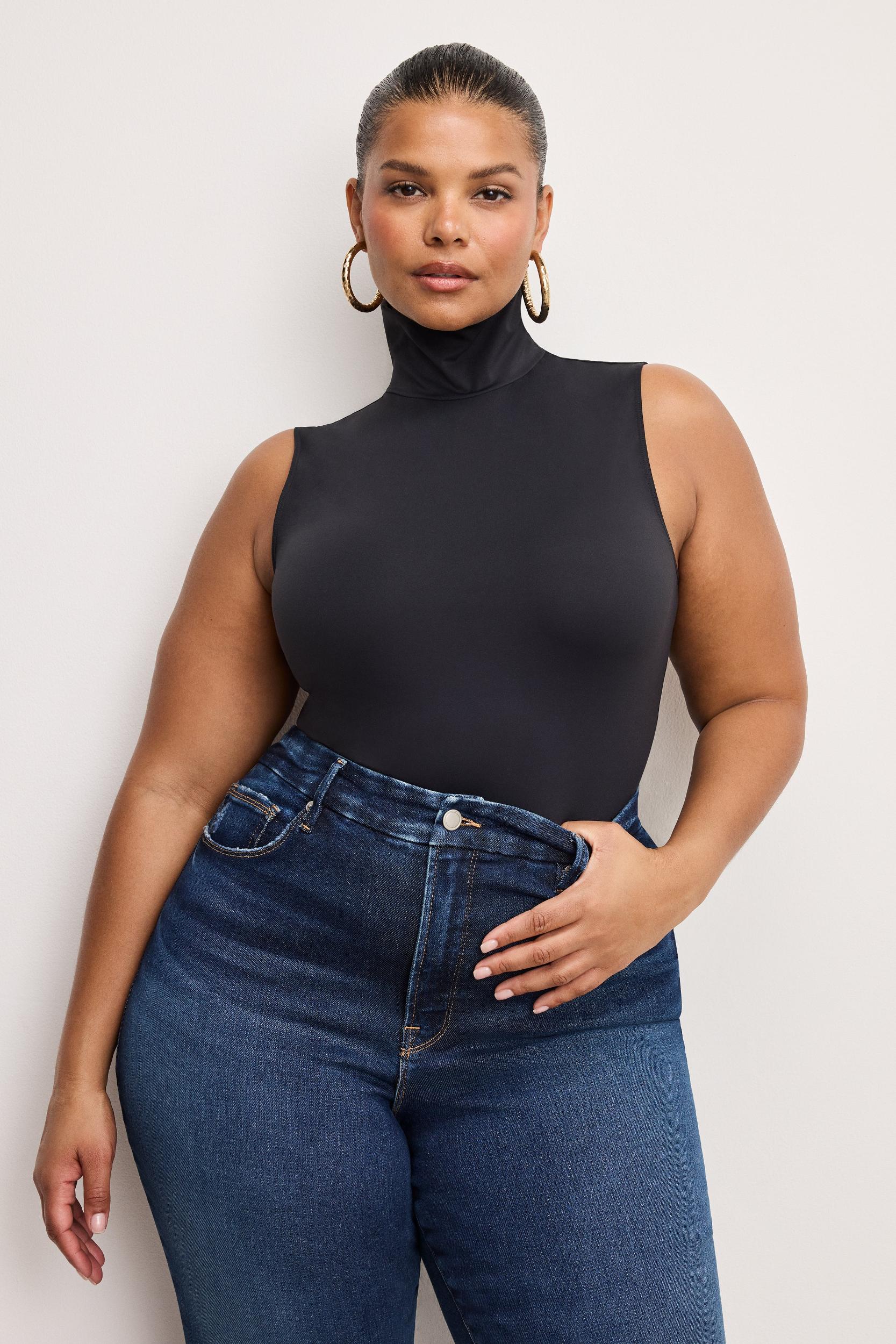 WEIGHTLESS SCUBA MOCK NECK BODYSUIT | BLACK001 Product Image