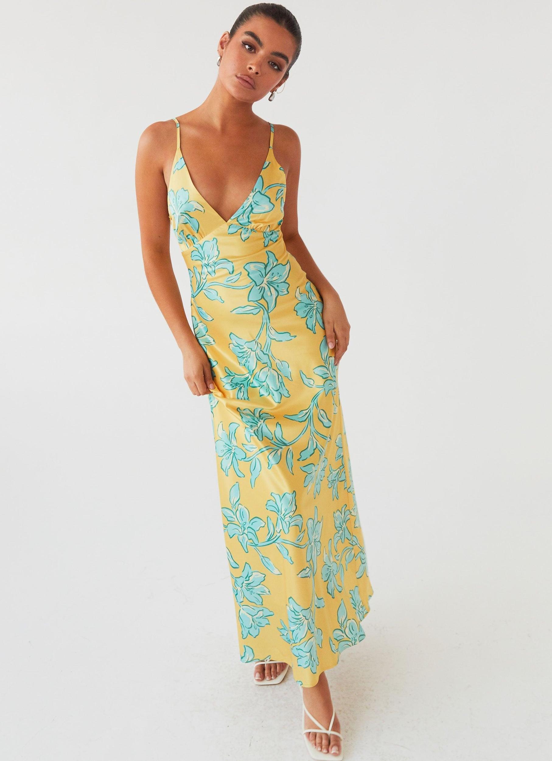 Sorrento Sun Maxi Dress - Golden Bloom Product Image