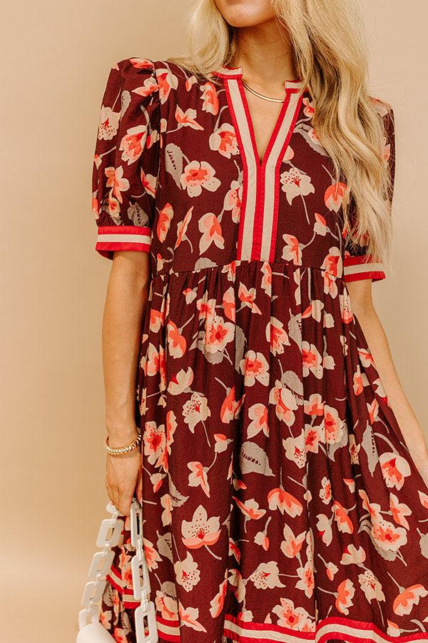Harvest Blossom Floral Midi Dress Product Image