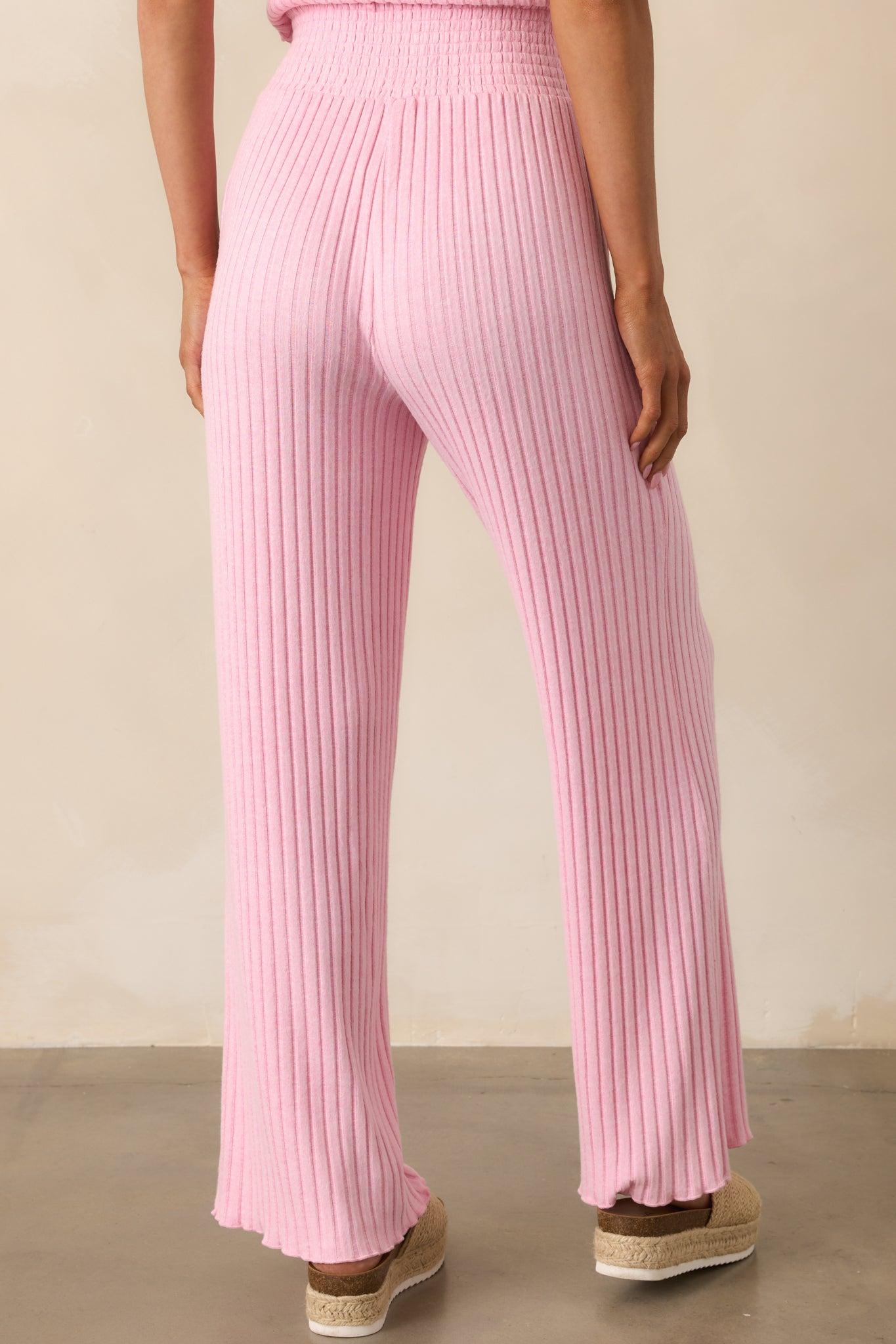 Z Supply Pink Dawn Smocked Rib Pant Product Image