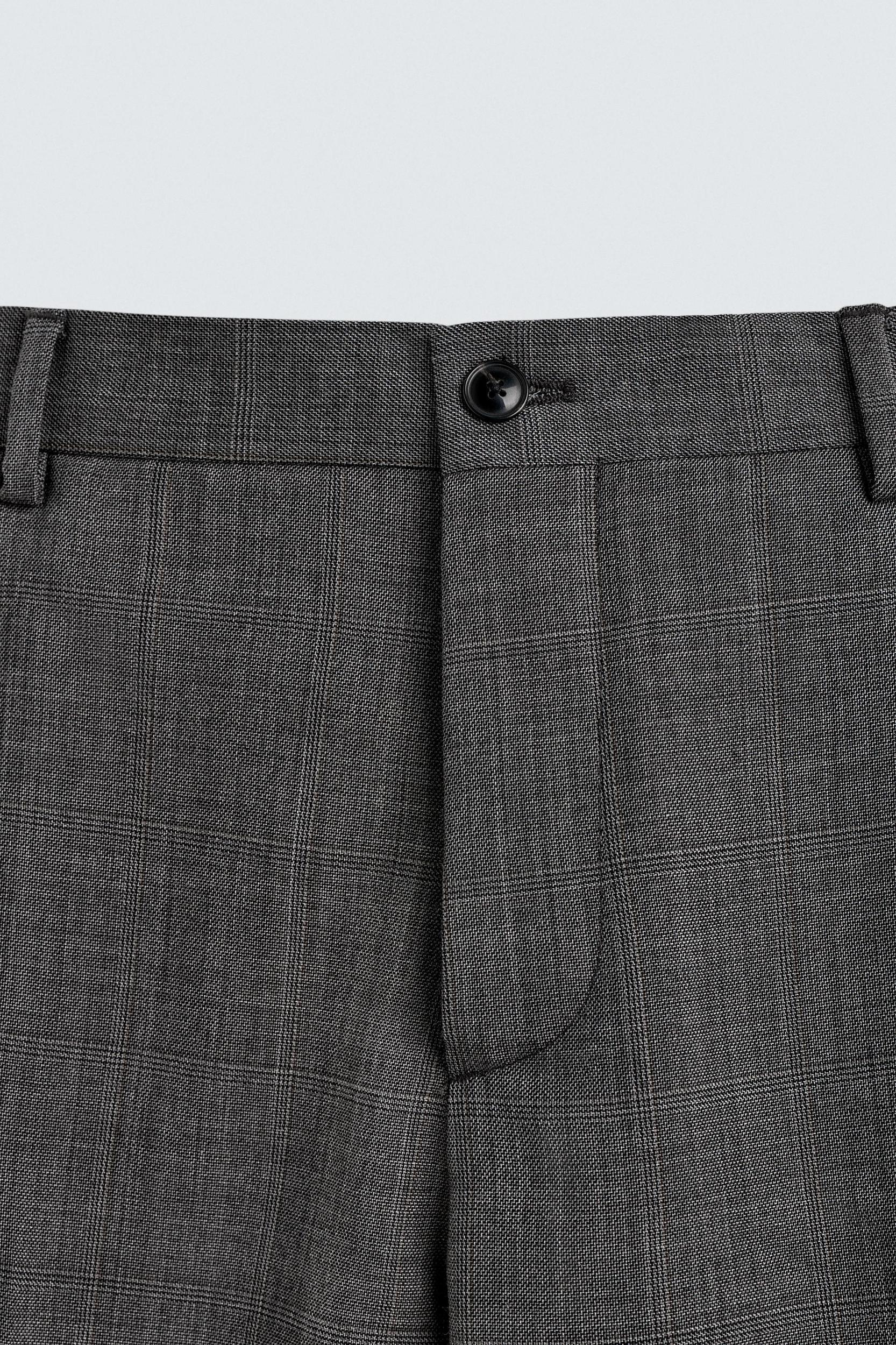 PLAID SUIT PANTS Product Image