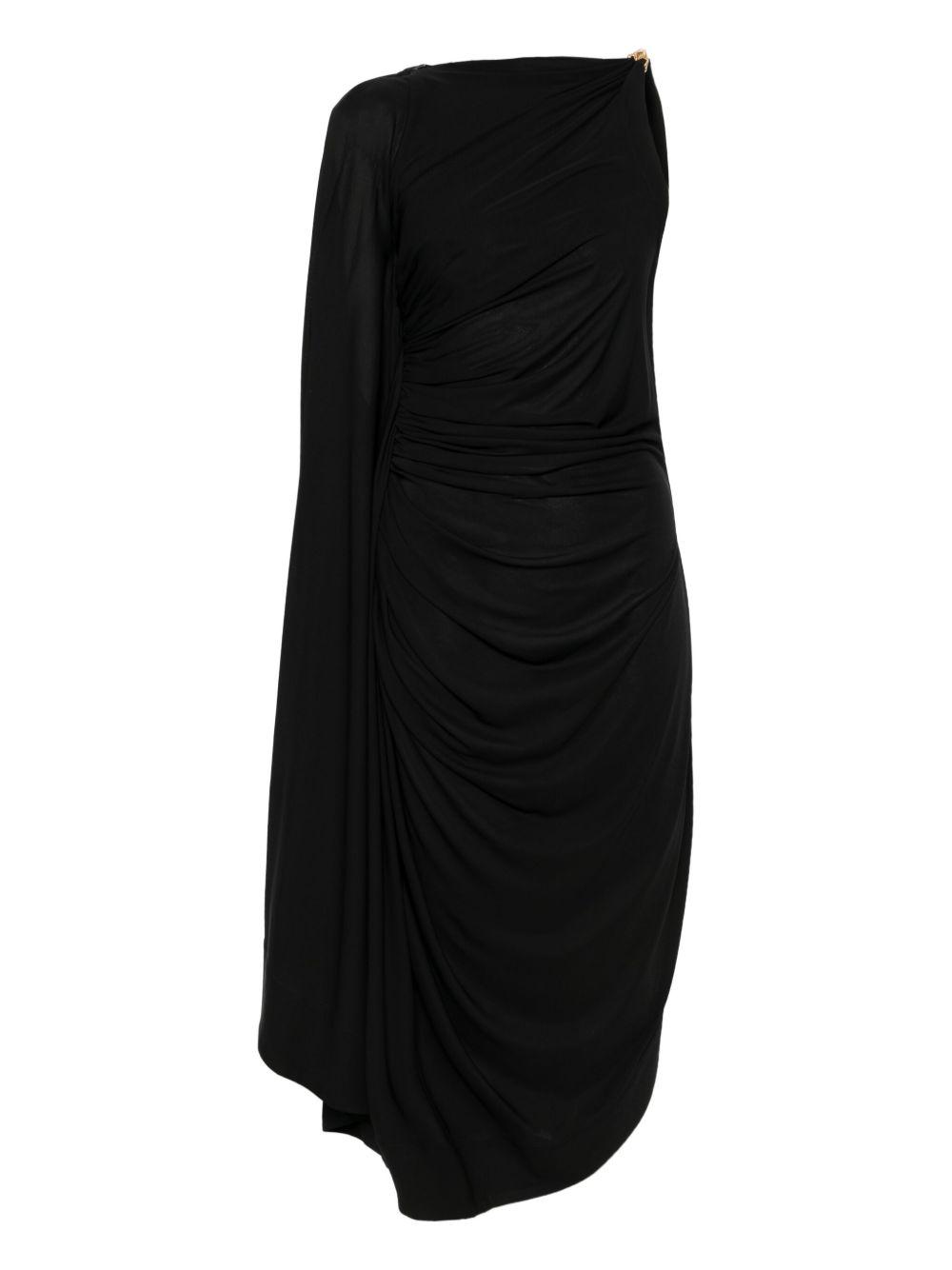 BOTTEGA VENETA Draped Dress In Black Product Image