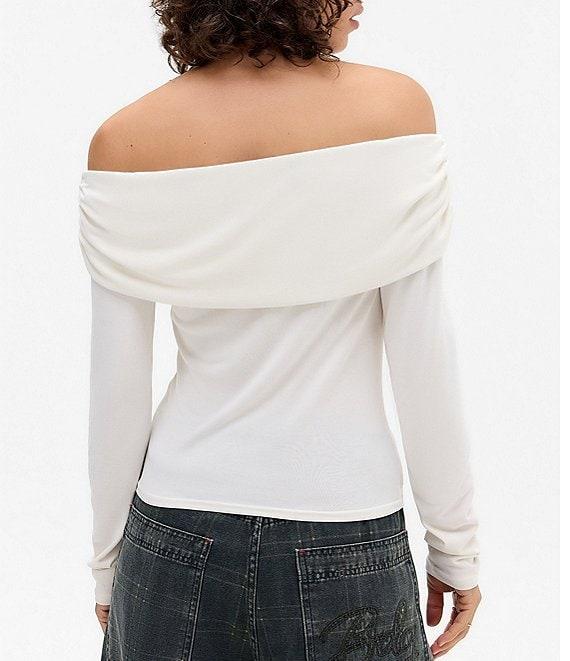 BDG Urban Outfitters Ultimate Bardot Off-The-Shoulder Long Sleeve Top Product Image