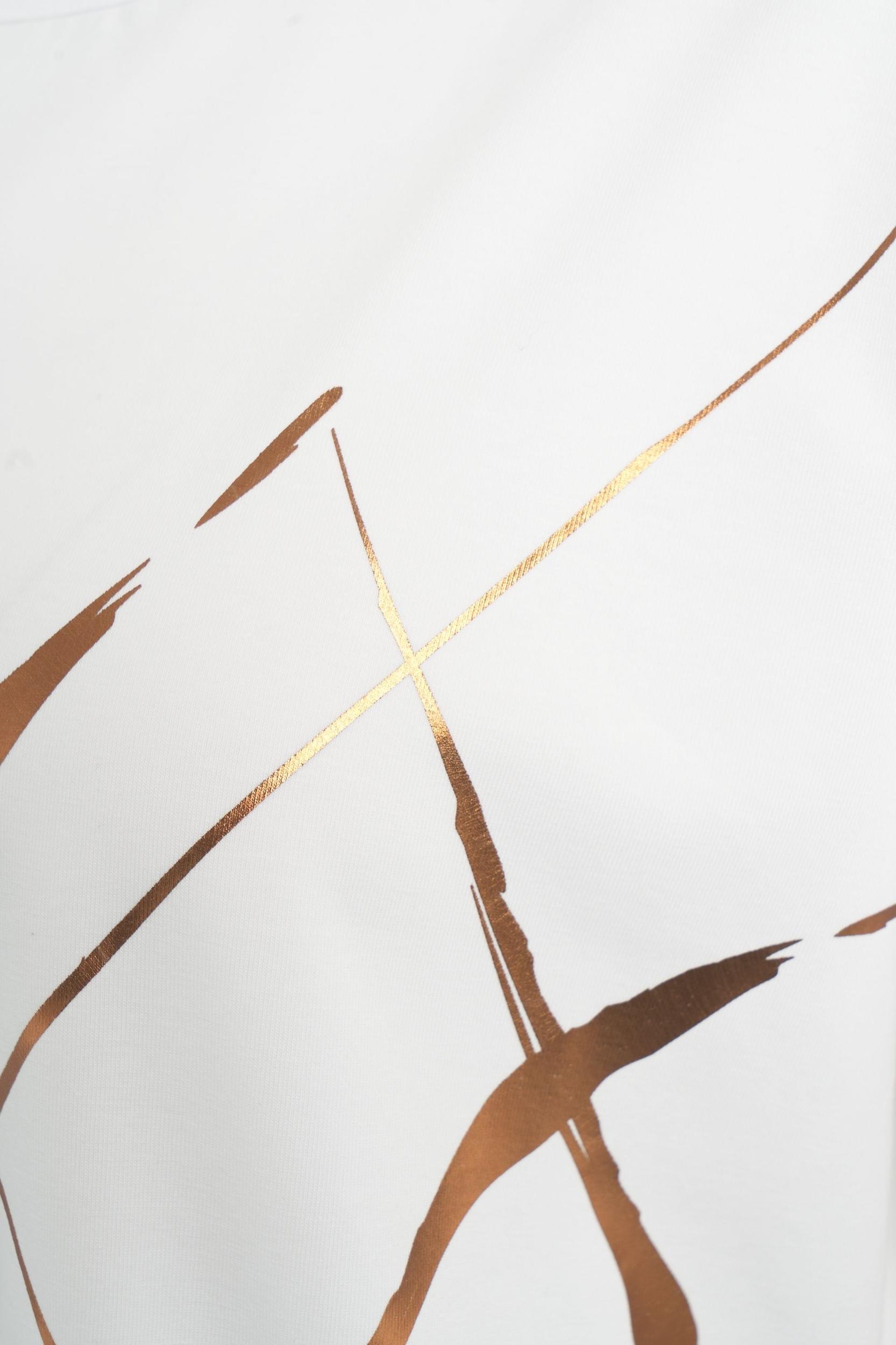 T-shirt with metallic print Product Image