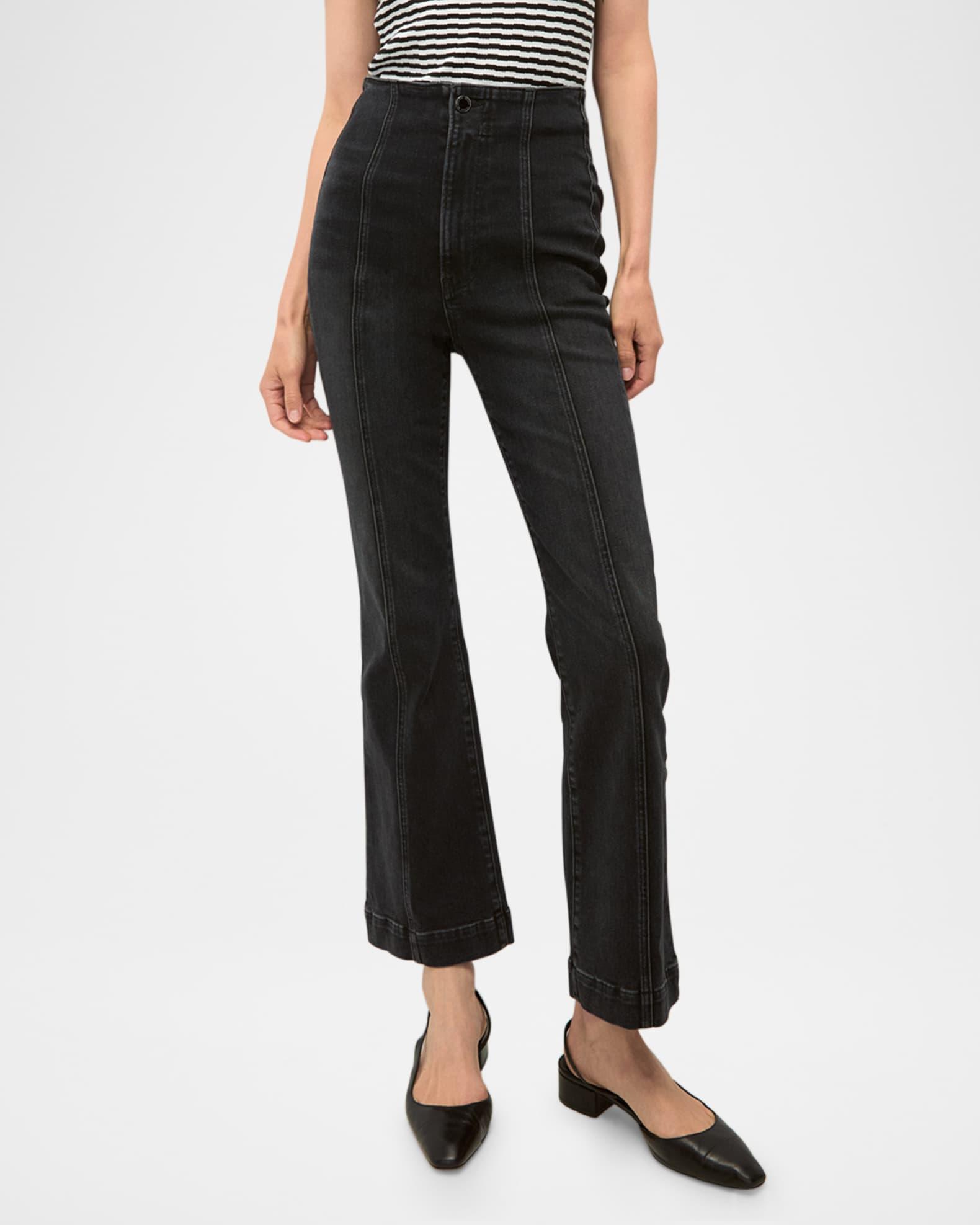 Carson High-Rise Ankle Flare Jeans Product Image