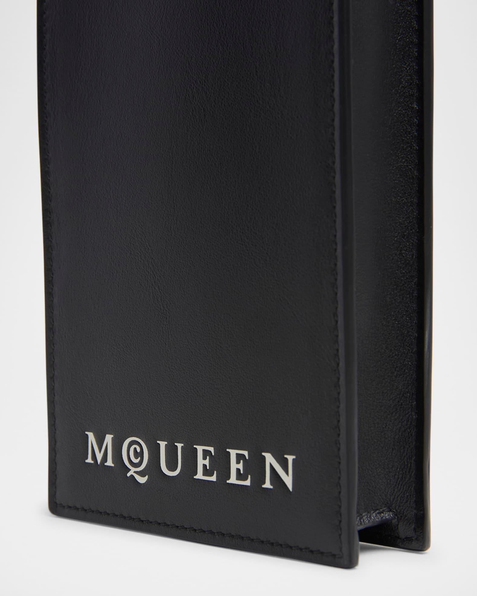 Men's Leather Logo Phone Holder with Strap Product Image