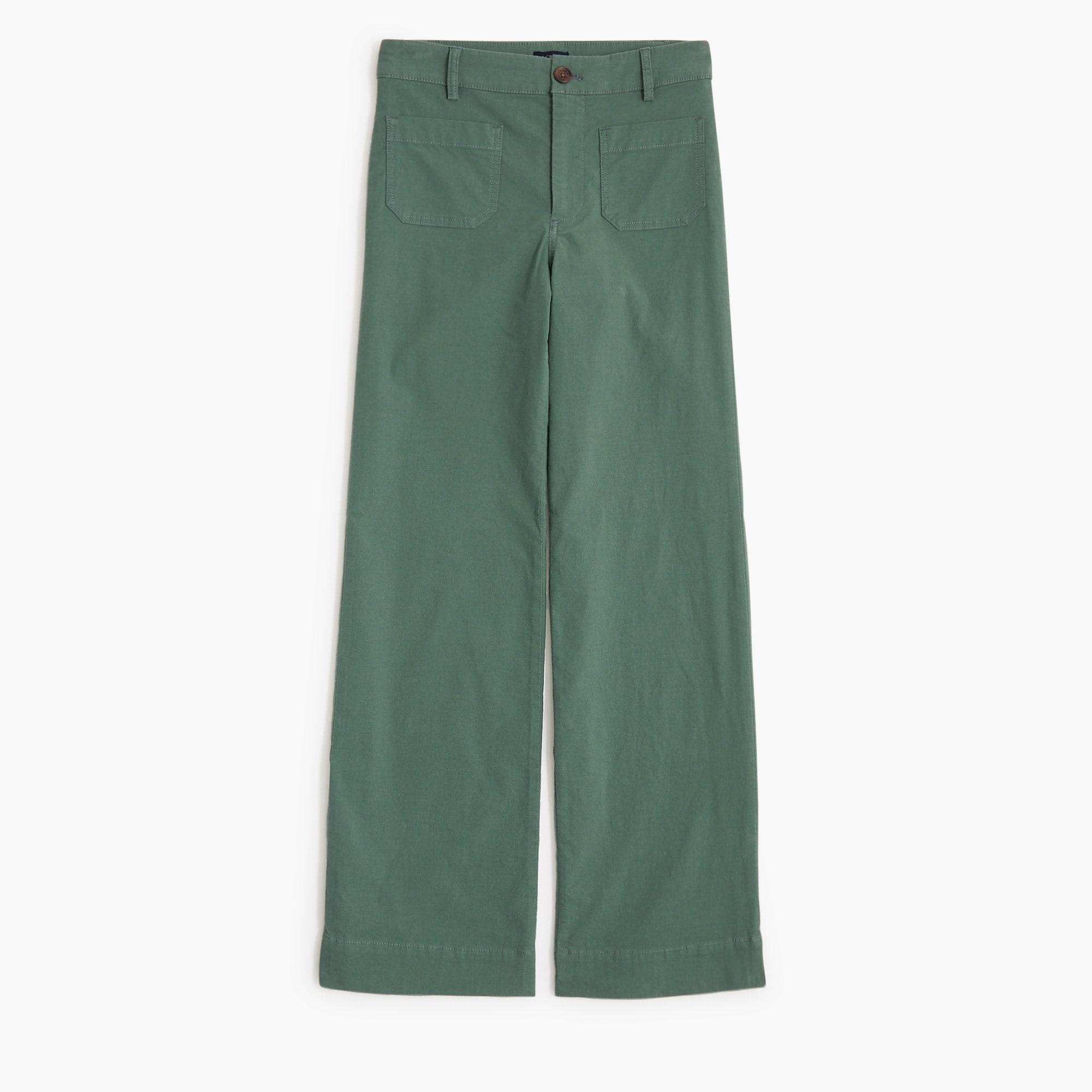 Lizzie high-rise patch-pocket wide-leg pant Product Image