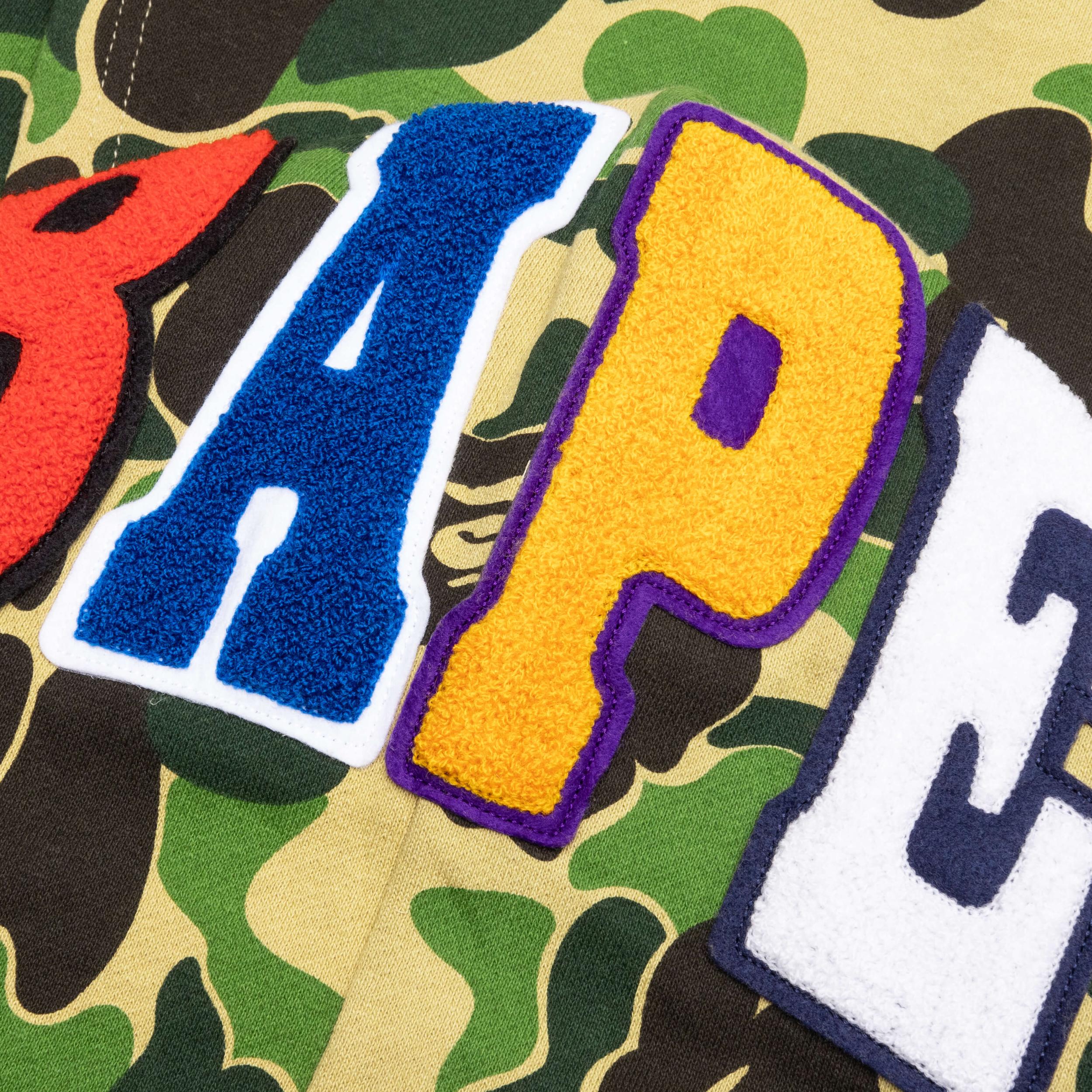 ABC Camo 2nd APE Pullover Hoodie - Green Male Product Image