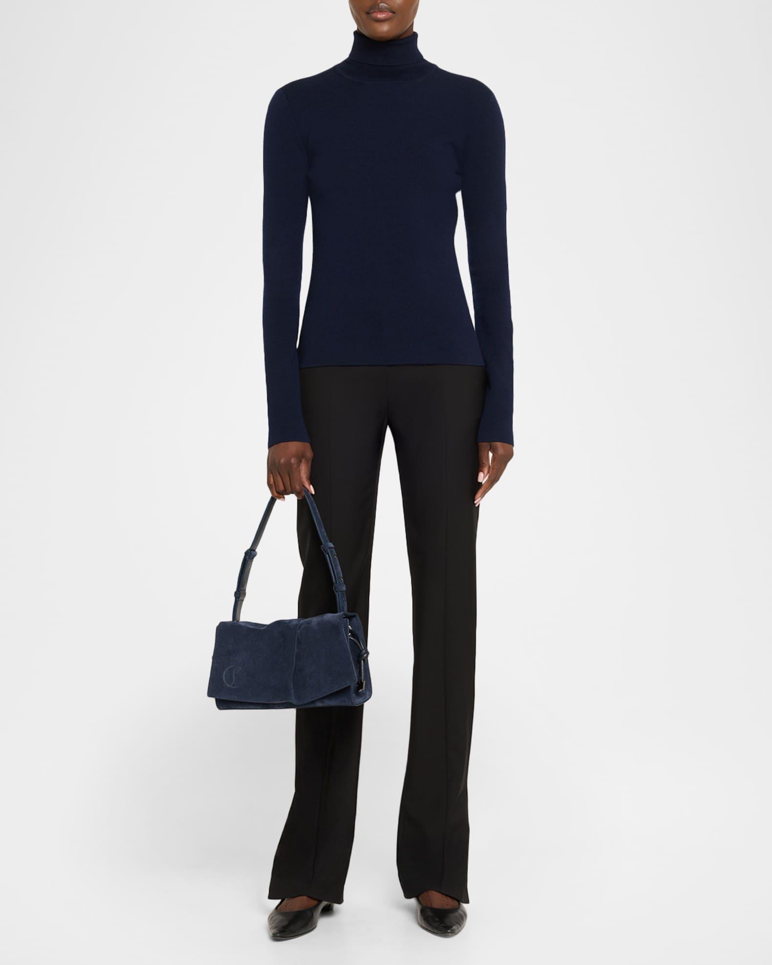 Baggy Small Shoulder Bag in Suede  Product Image