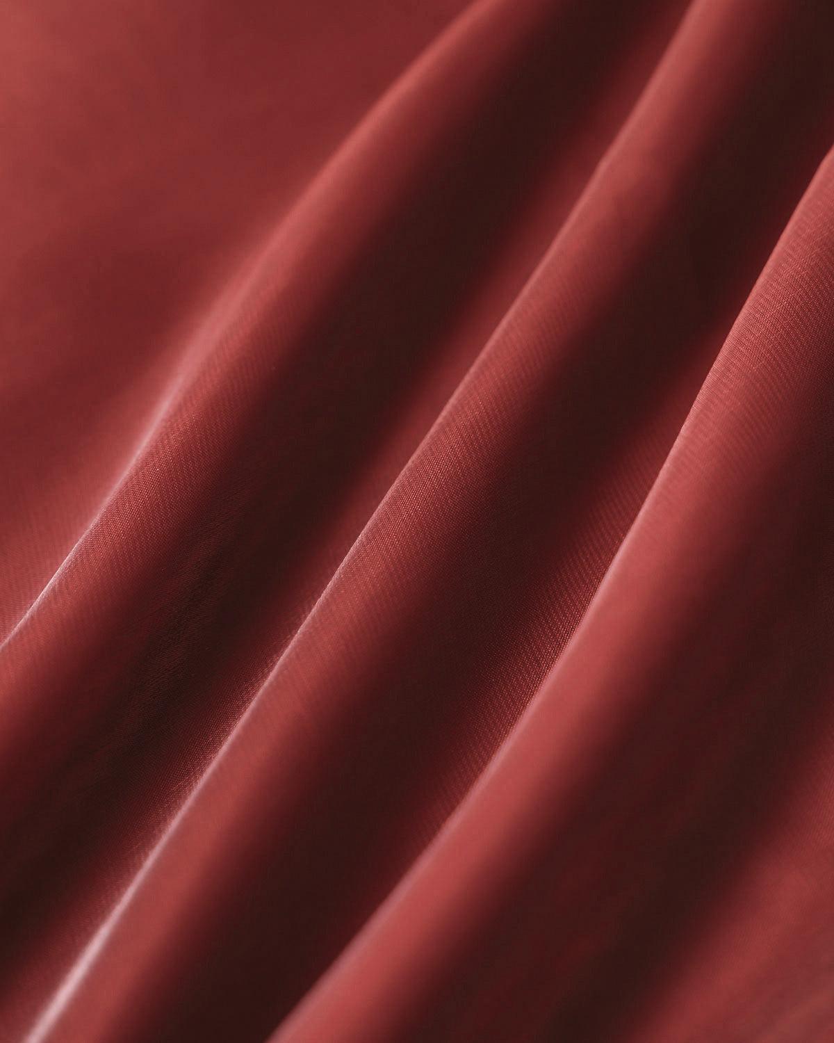 Wine Red Square Neck Slip Mini Dress Product Image