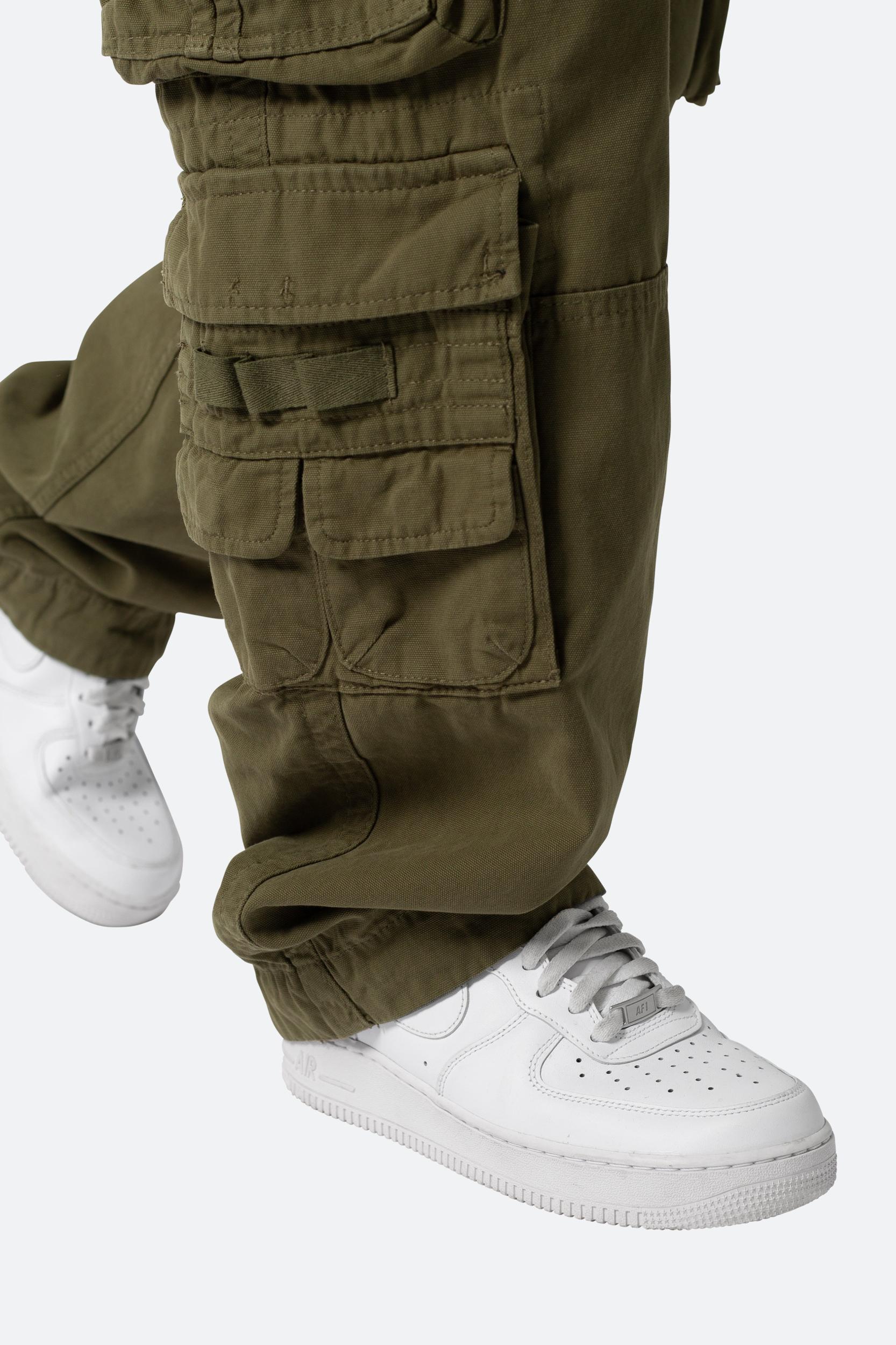 Military Cargo Pants - Olive Product Image