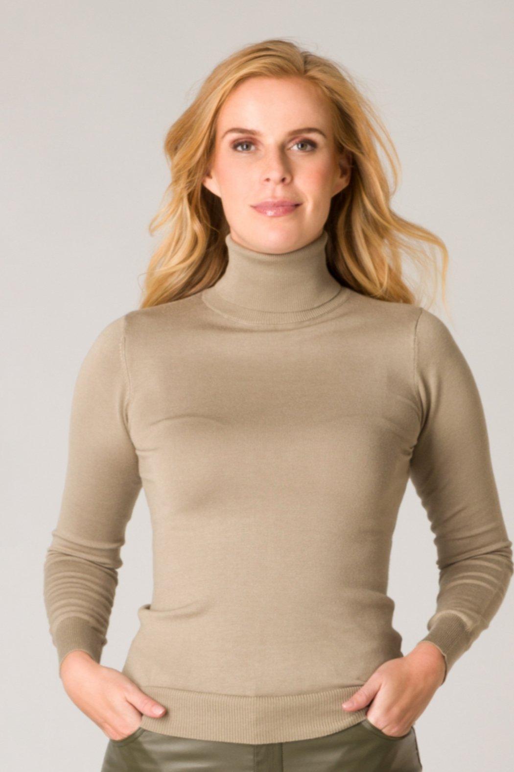 Long sleeve turtleneck light weight sweater Product Image