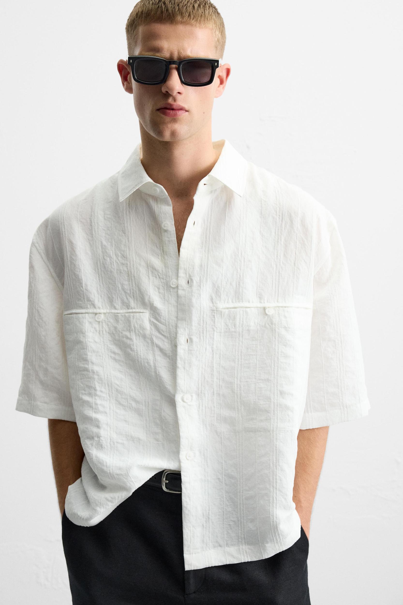 STRIPED JACQUARD SHIRT Product Image