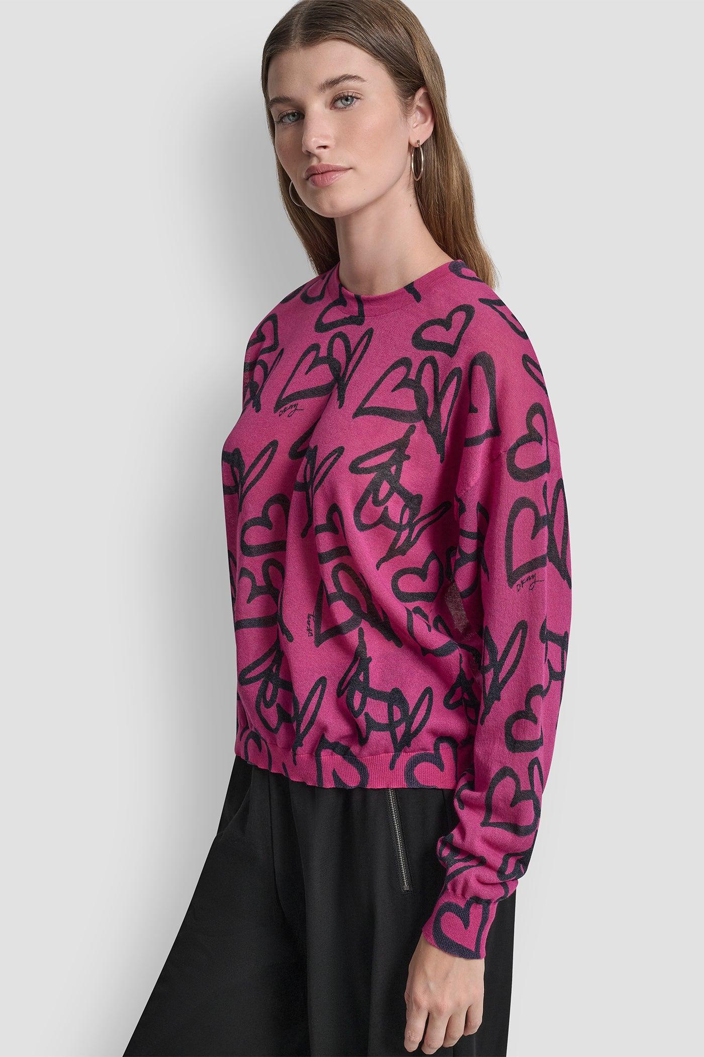 GRAFFITI HEART SWEATER Product Image