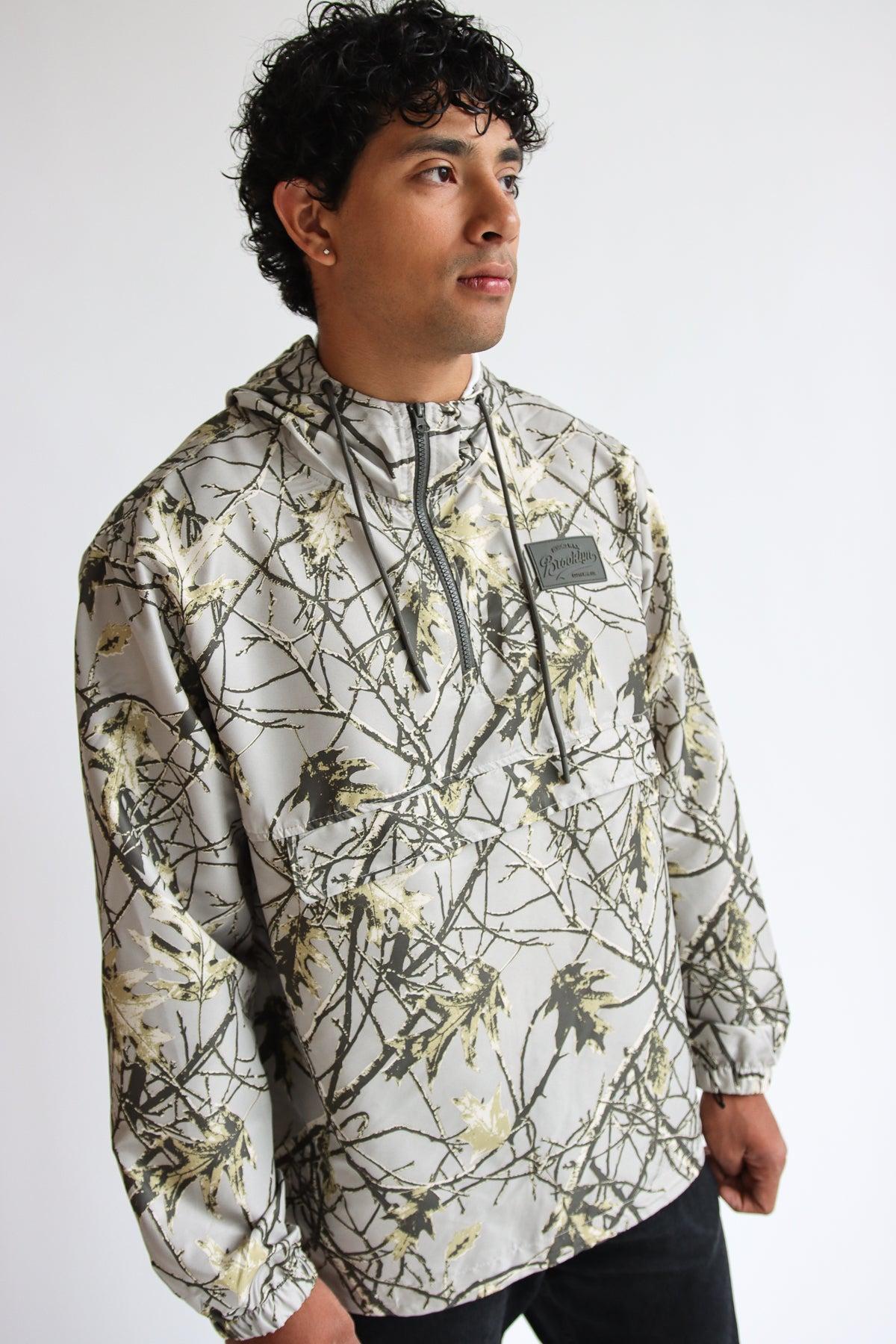Woodland Camo Pullover Windbreaker Product Image