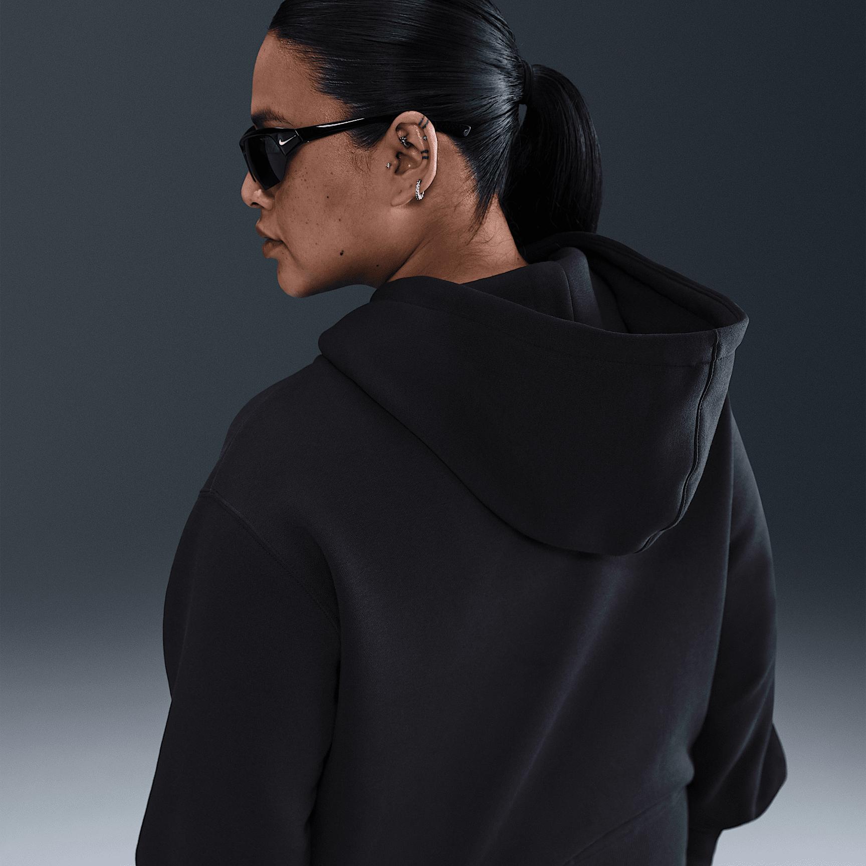 Nike Sportswear Phoenix Fleece Women's Loose Cropped Full-Zip Hoodie (Plus Size) Product Image