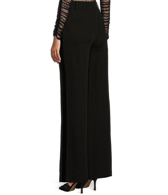 C&V Chelsea & Violet Trouser Coordinating Velvet Wide Leg Pants Product Image