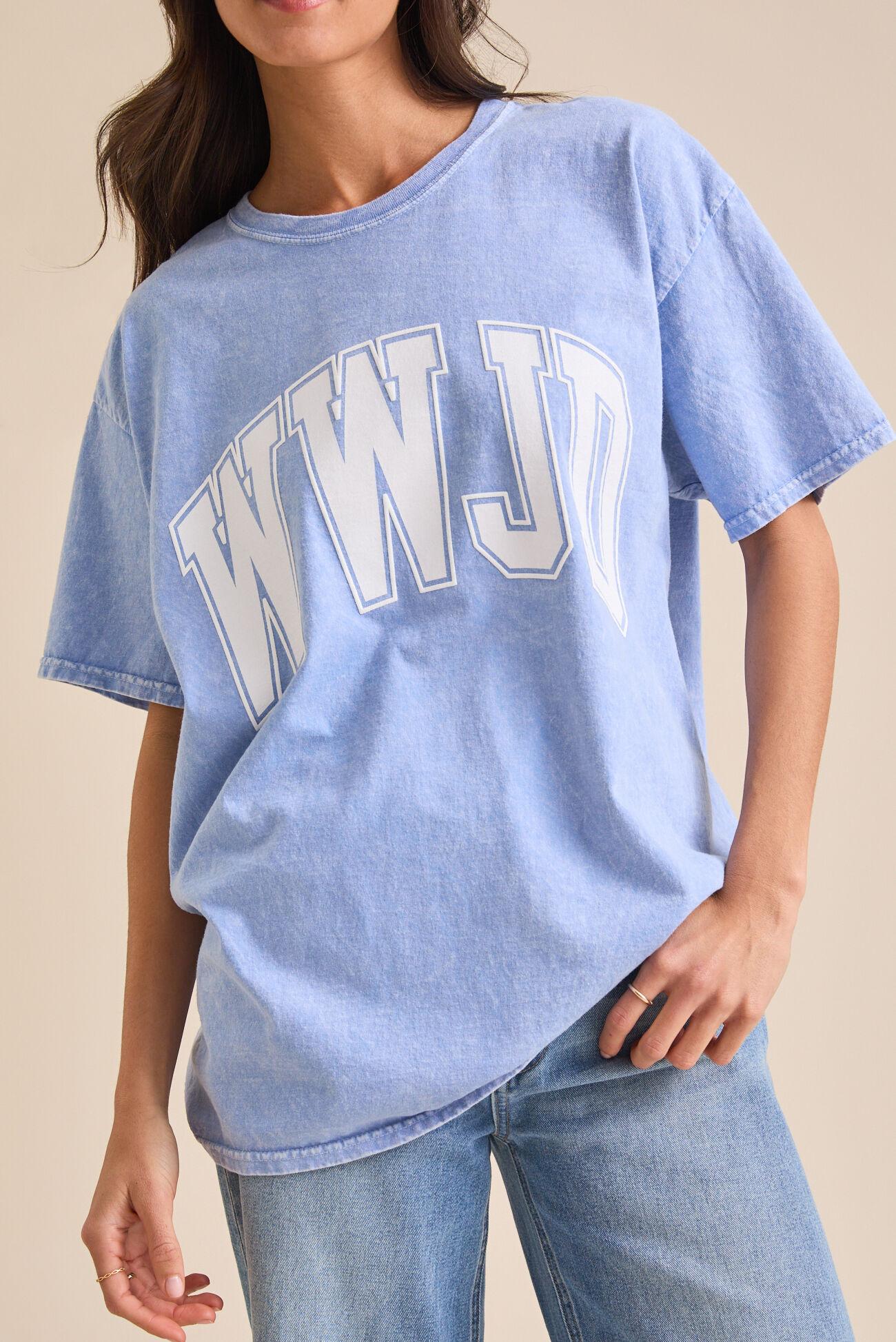 WWJD Oversized Graphic Tee Product Image