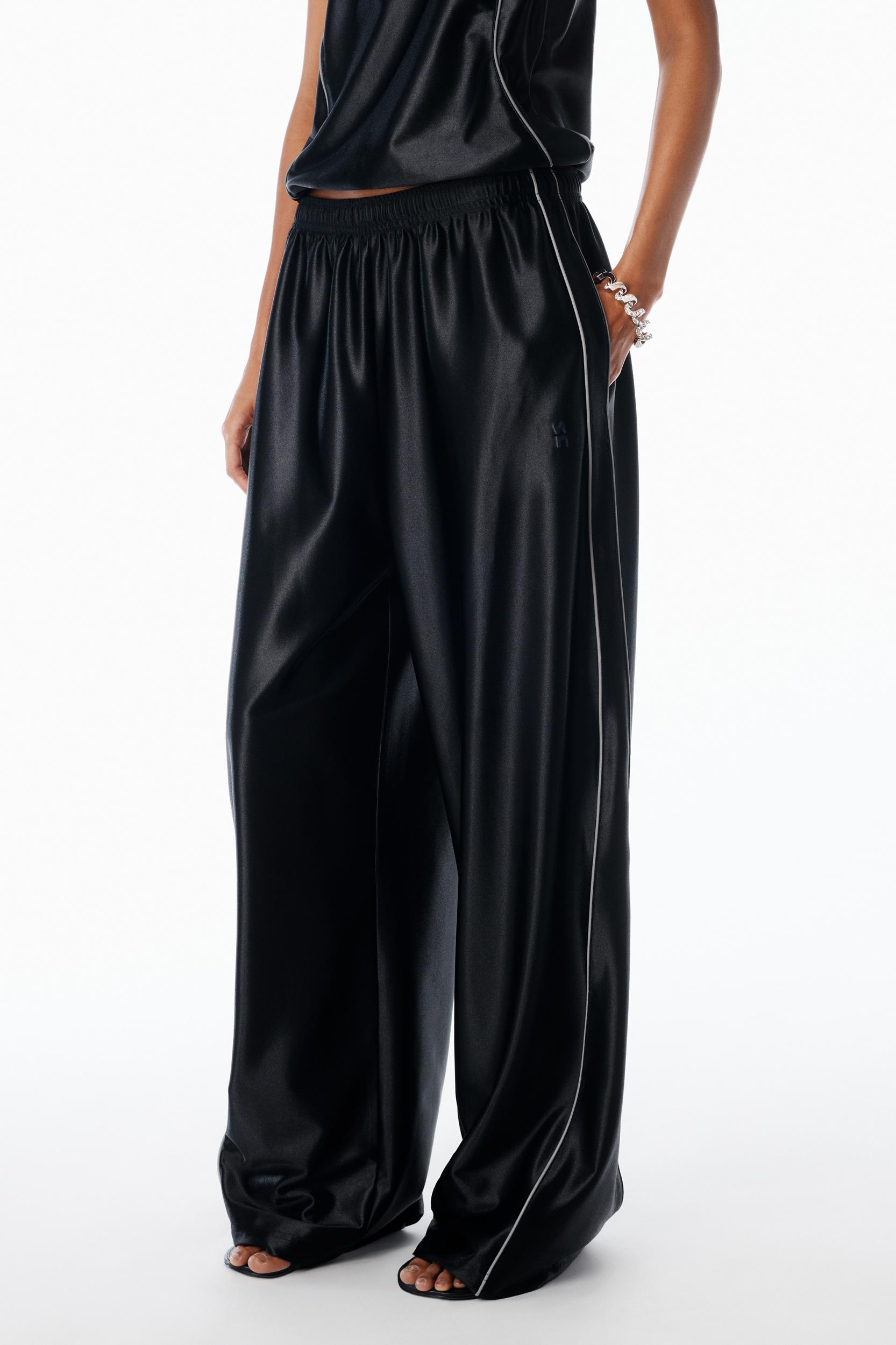Mid-rise Trackpant In Satin Faille Jersey. Product Image