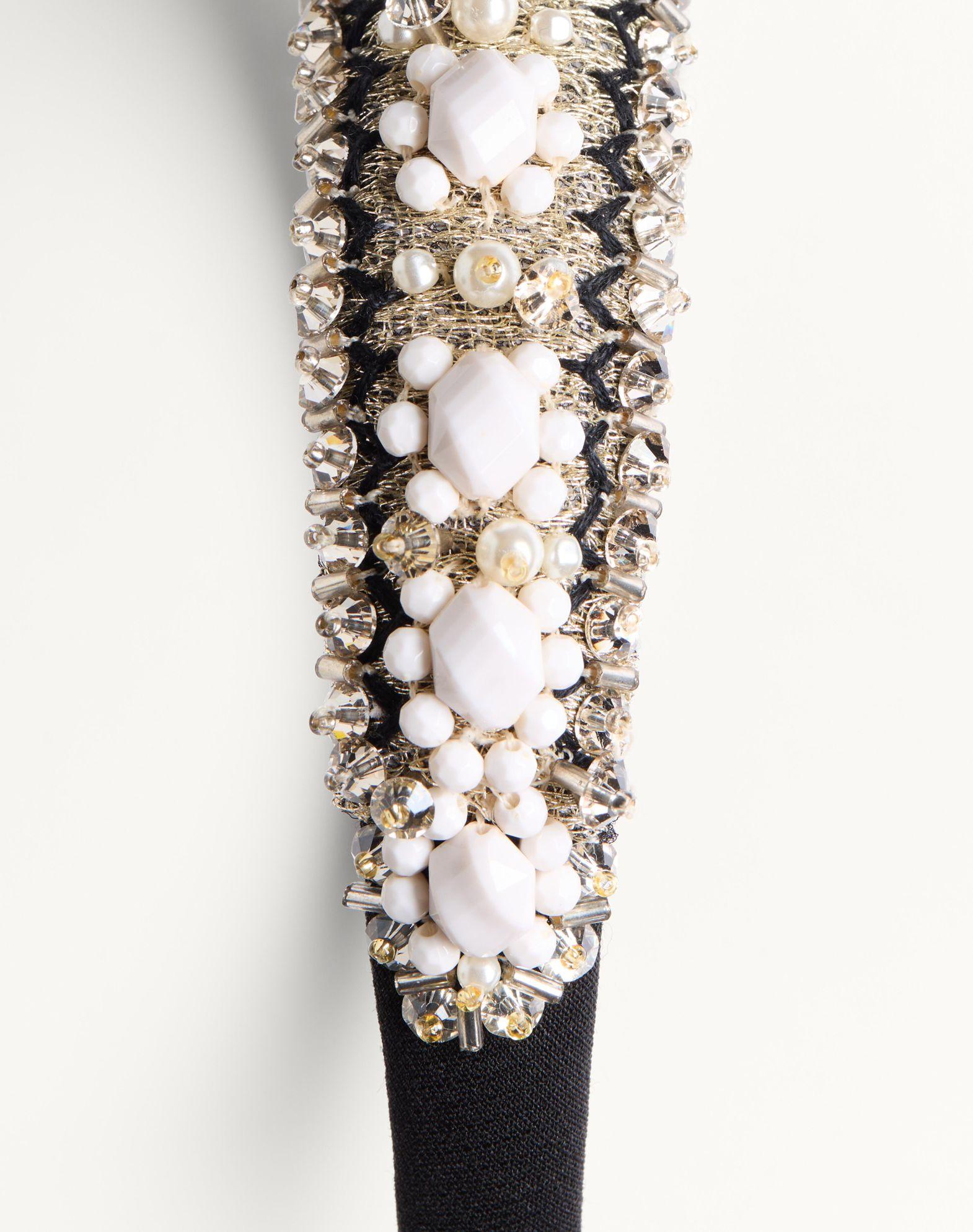 Valentino Wool And Silk Headband With Embroidery   Product Image