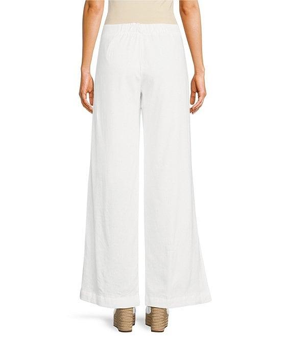 GB High Waisted Wide Leg Linen Pants Product Image
