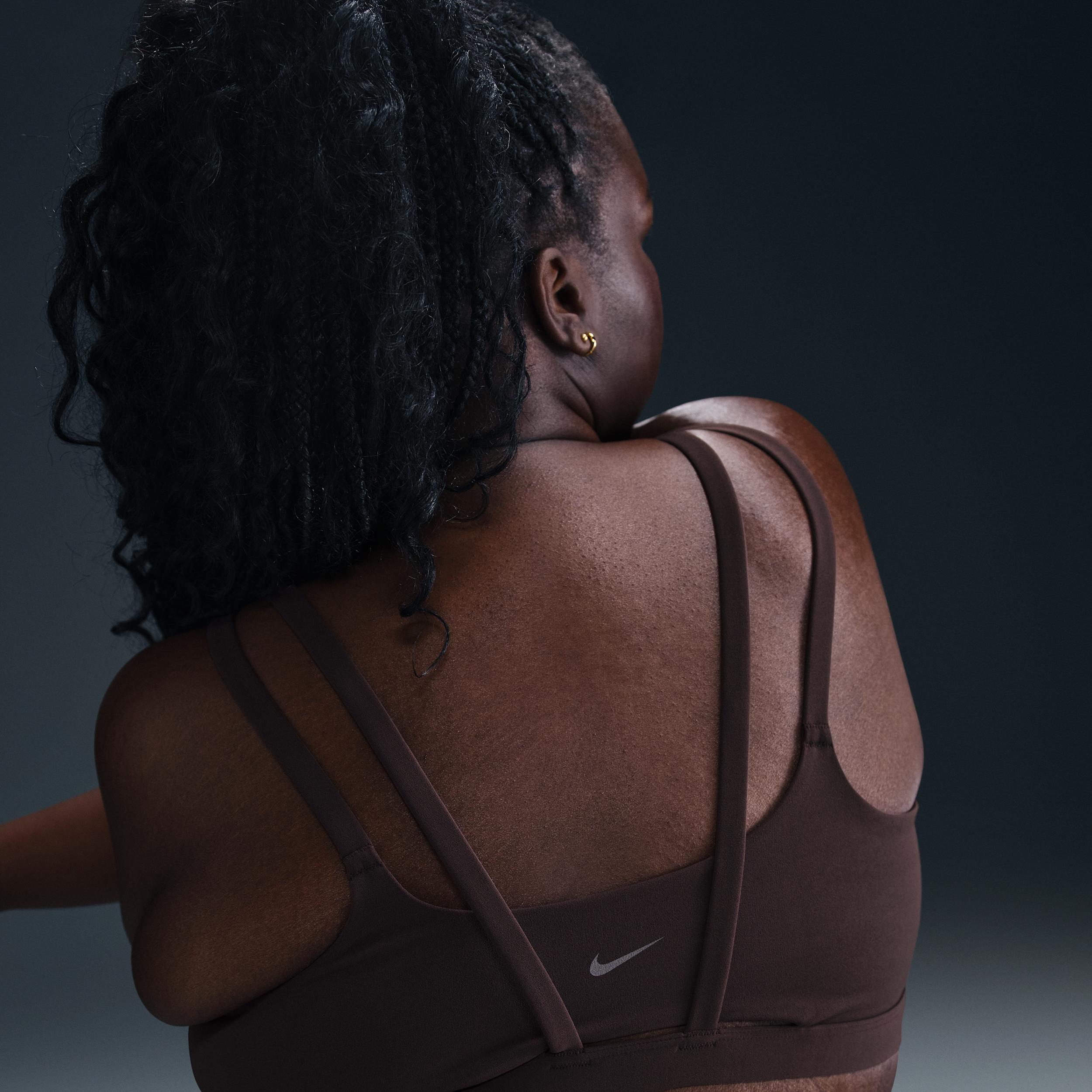 Nike Womens Zenvy Strappy Light-Support Padded Sports Bra (Plus Size) | DQ2810-237 Product Image