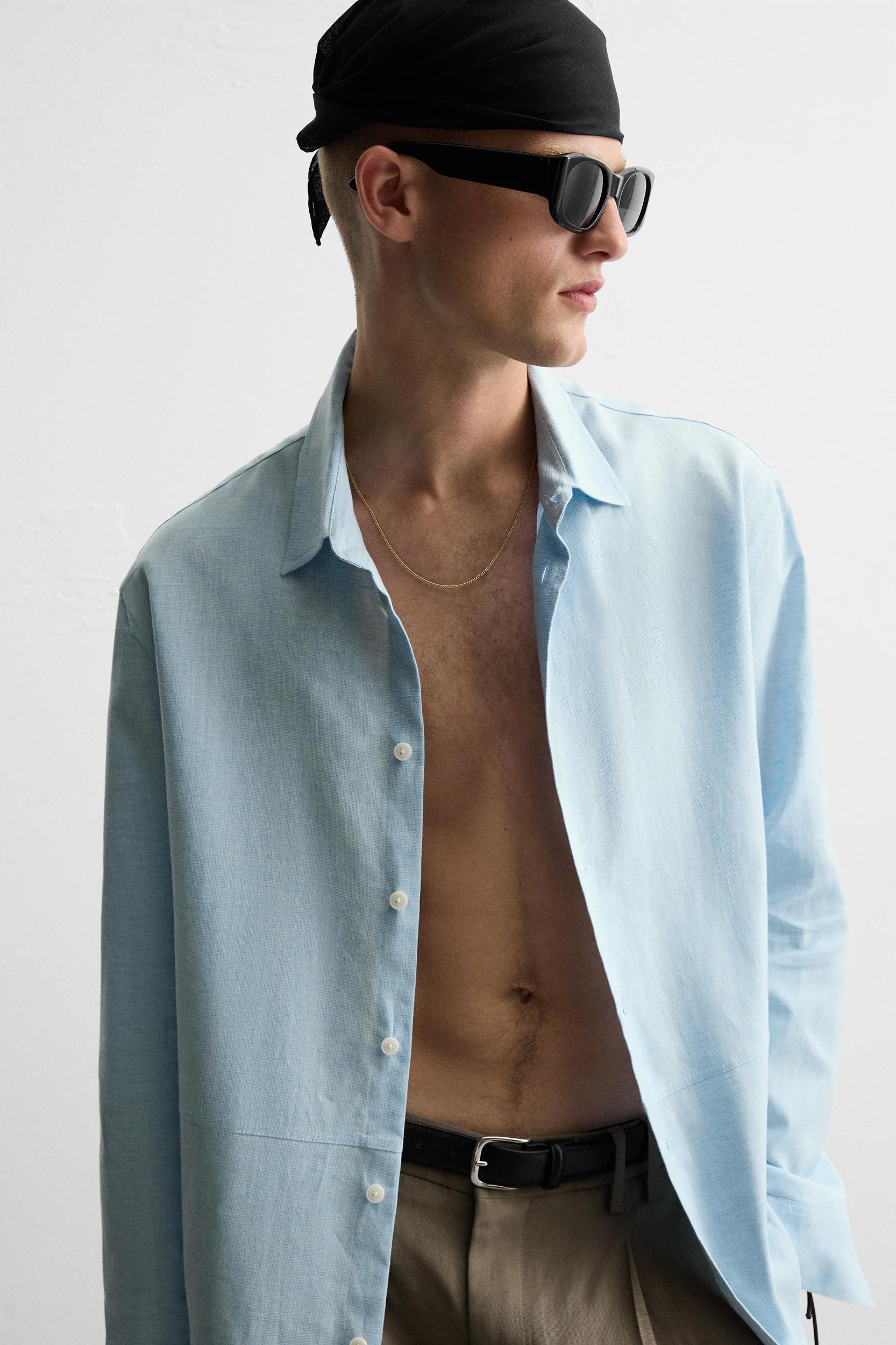 LINEN - COTTON SHIRT Product Image