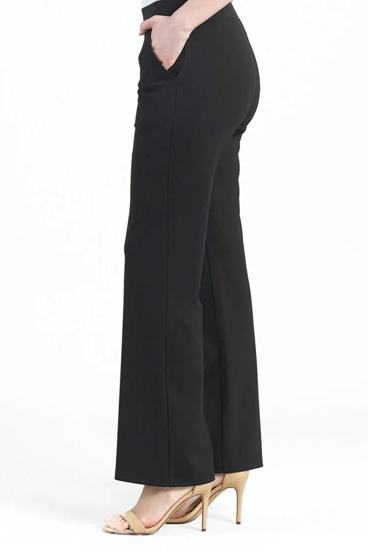 Ponte Knit Loose Leg Pocket Pant Product Image