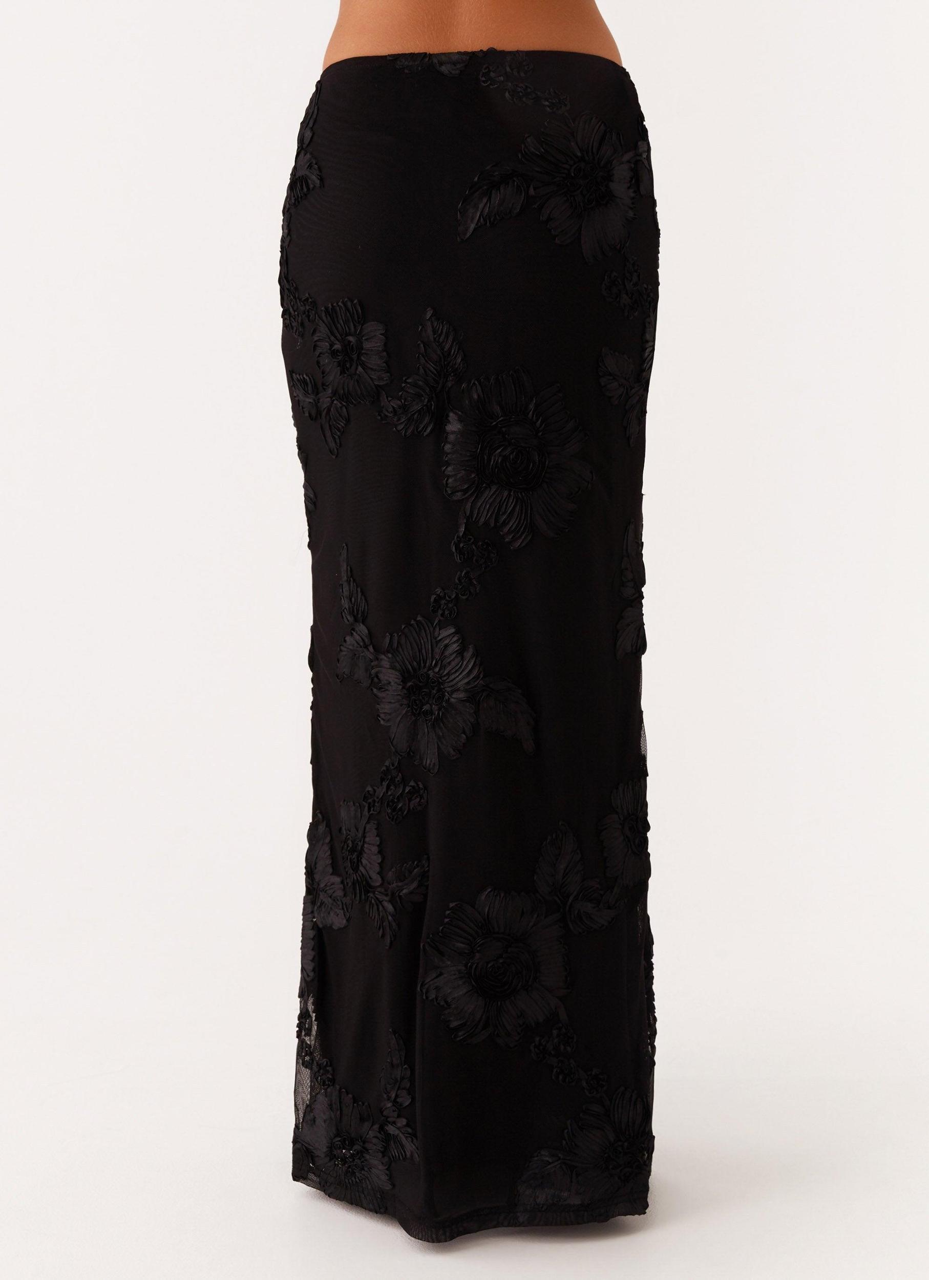 Radiate Maxi Skirt - Black Product Image