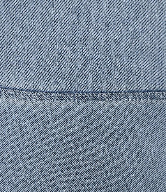 Intro Knit Denim Wash Schiffli Hem Pull-On Pants Product Image