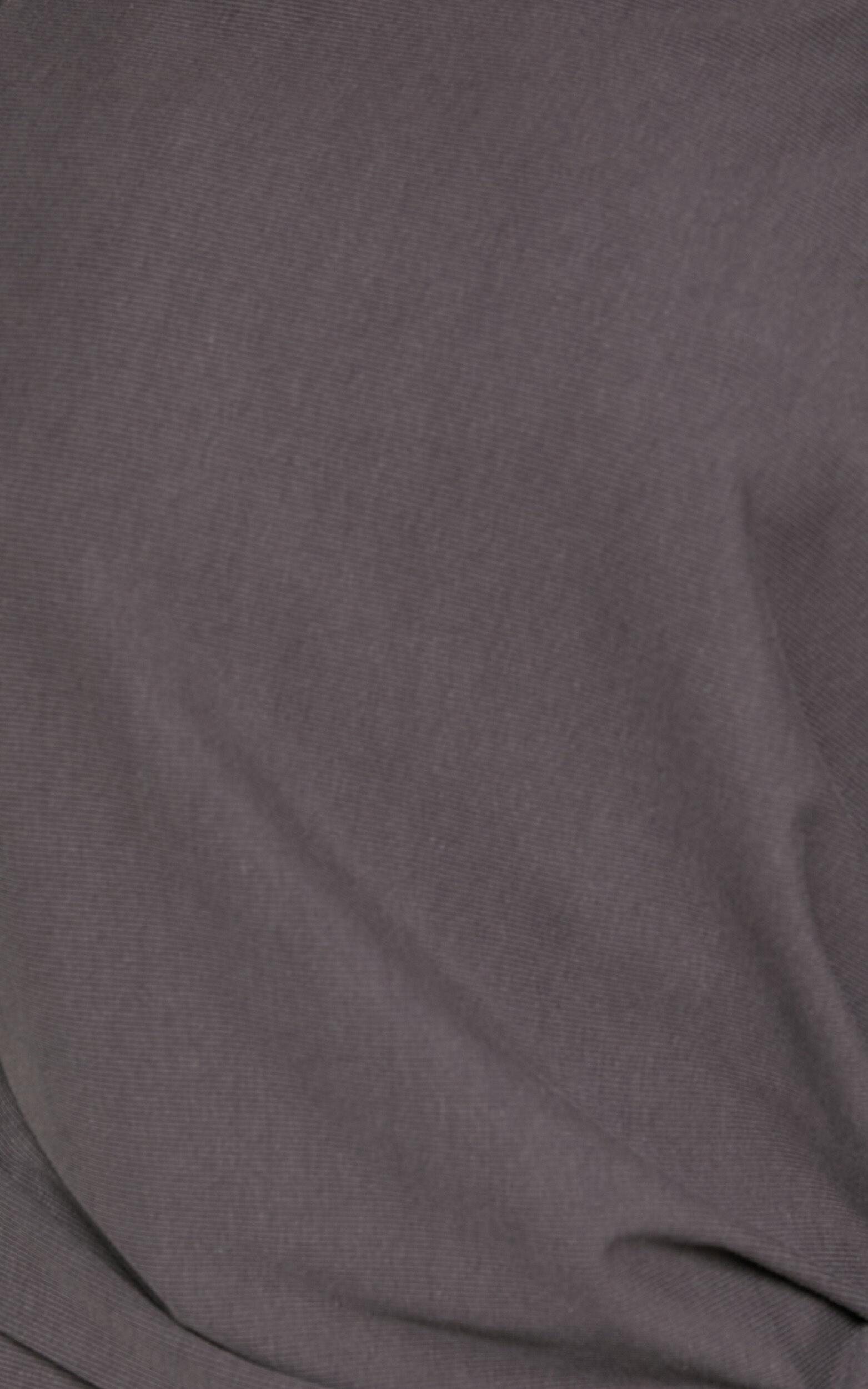 Fermina Mini Dress - Long Sleeve Bodycon Dress in Charcoal Rib Product Image