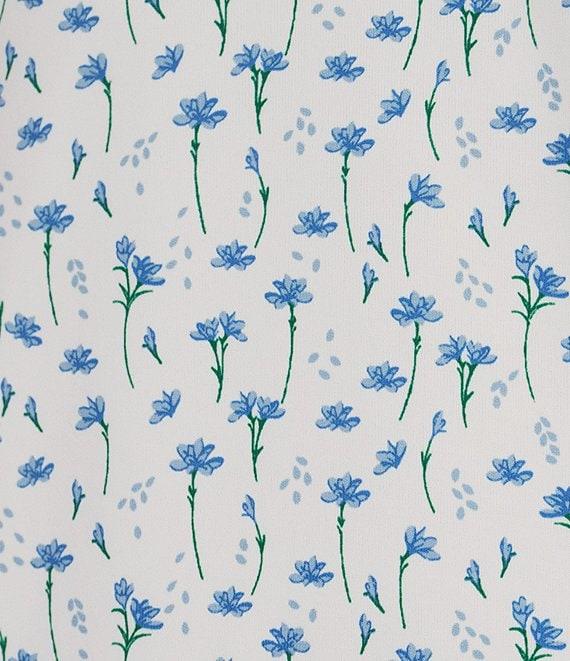 Roundtree & Yorke Big & Tall Performance Floral Print Polo Shirt Product Image