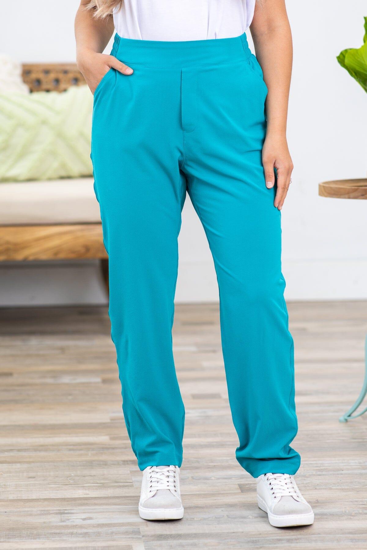 Turquoise Straight Leg Active Joggers Product Image