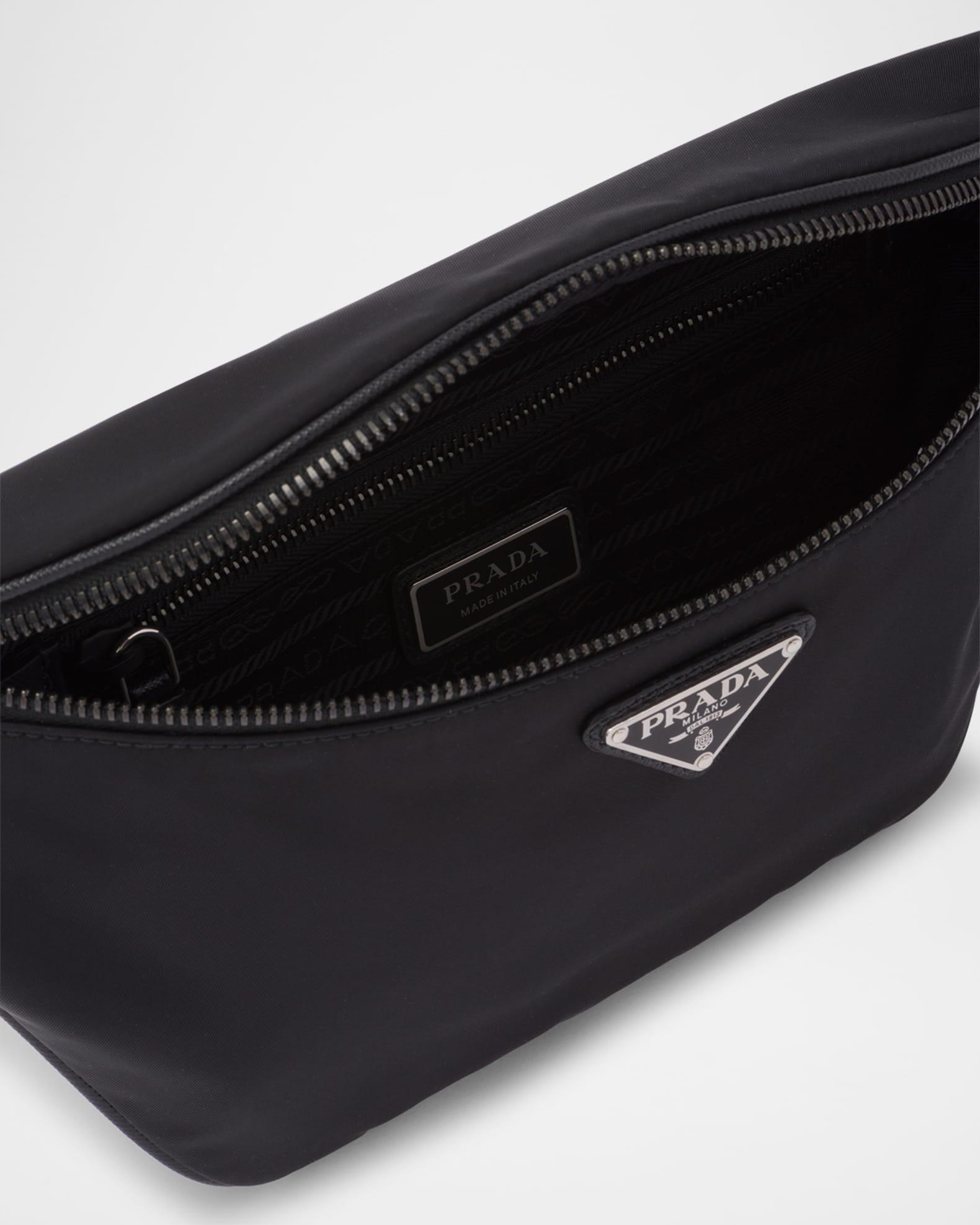 Men's Re-Nylon and Saffiano Leather Belt Bag Product Image