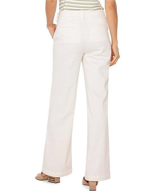 Liverpool Los Angeles Kelsey Twill Mid Rise Wide Leg Pants Product Image