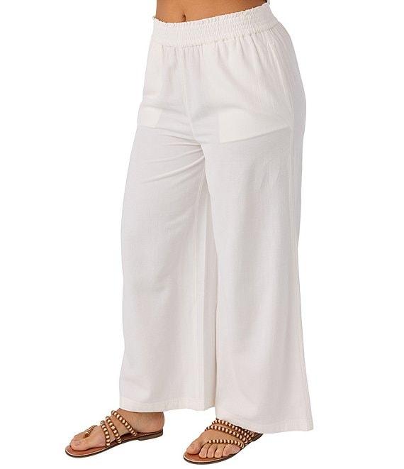 O'Neill Sanders High Rise Paperbag-Waist Linen-Blend Pants Product Image
