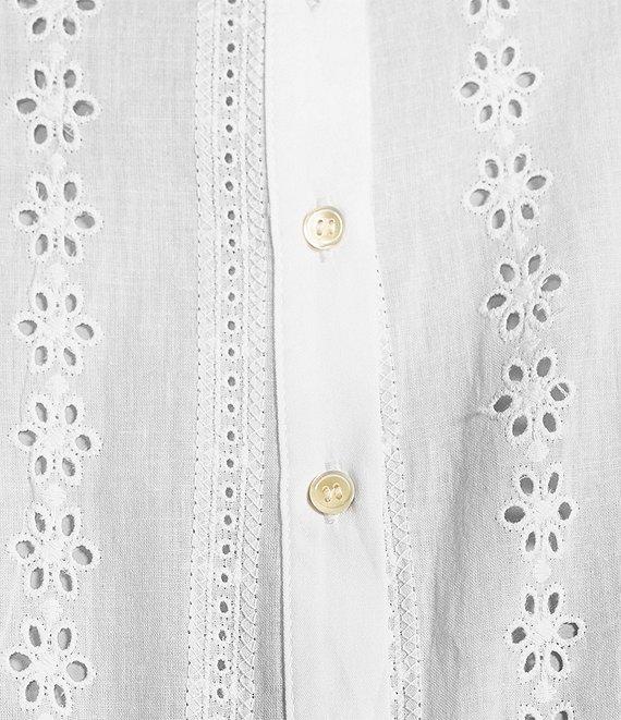 ASTR the Label Crew Neck Long Sleeve Aneska Eyelet Top Product Image