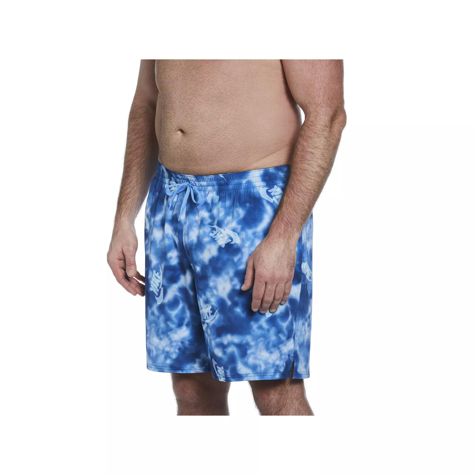 Big & Tall Nike Water Tie Dye Swim Trunks, Men's,  Product Image