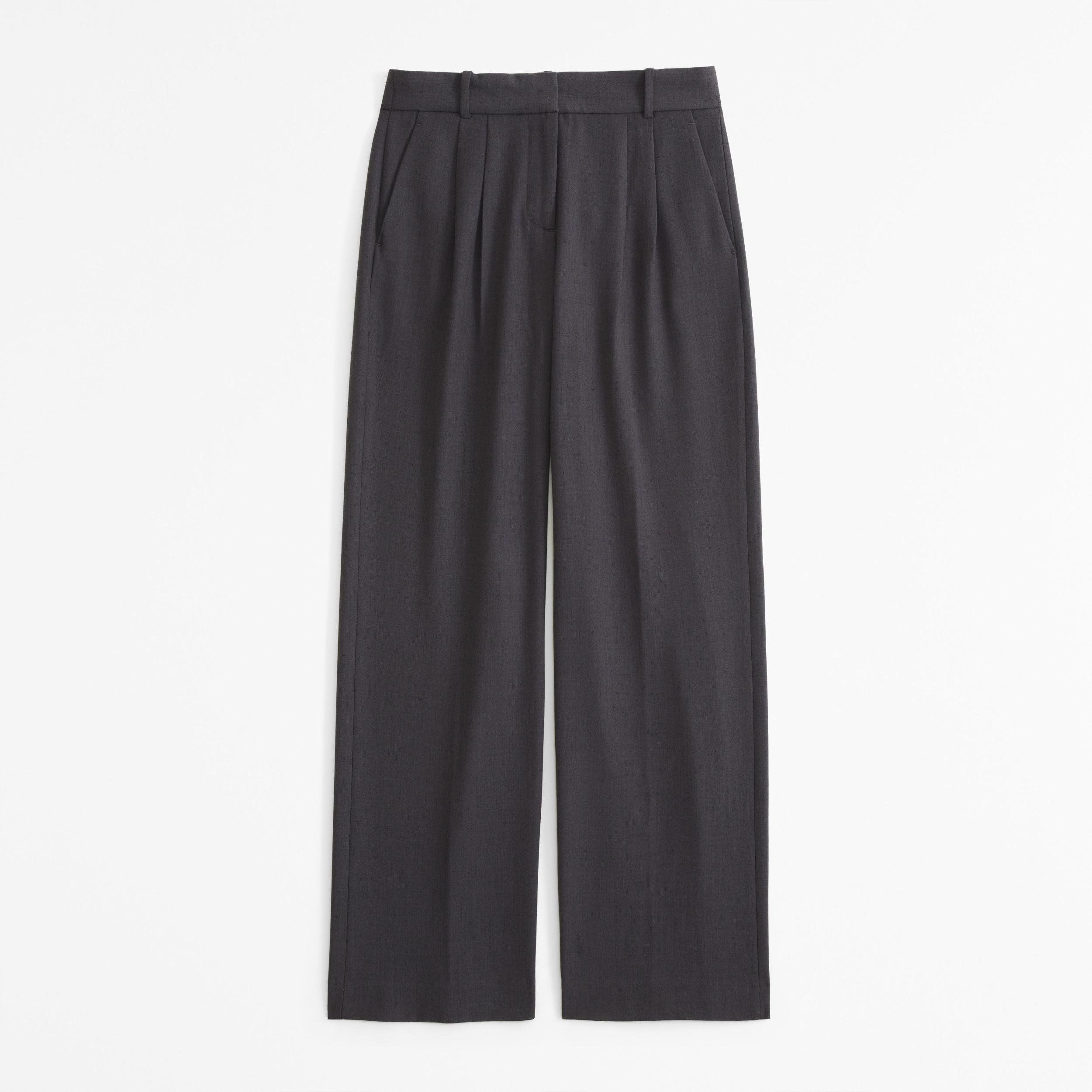 A&F Sloane Low Rise Tailored Wide Leg Pant Product Image