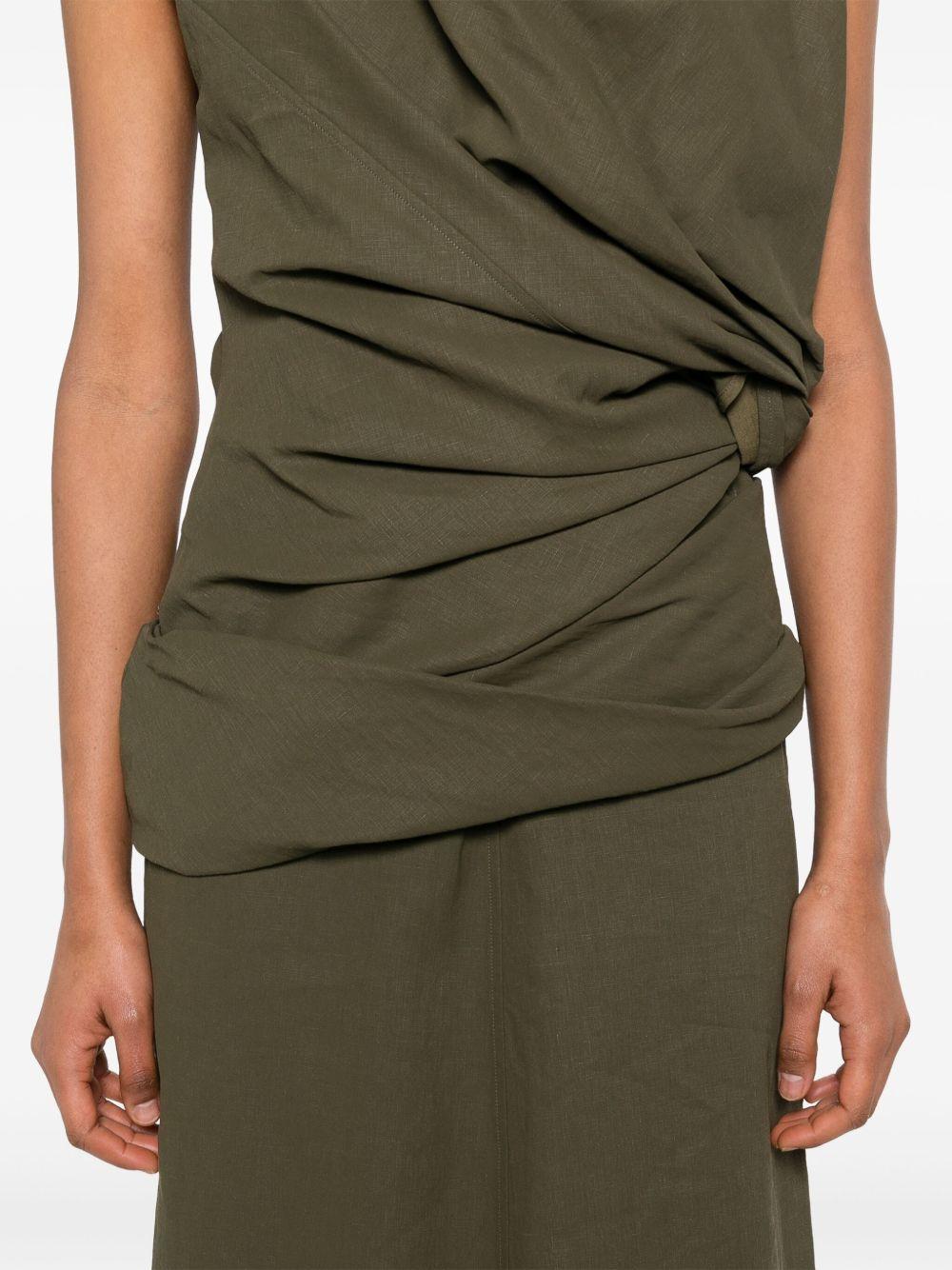 draped maxi dress Product Image