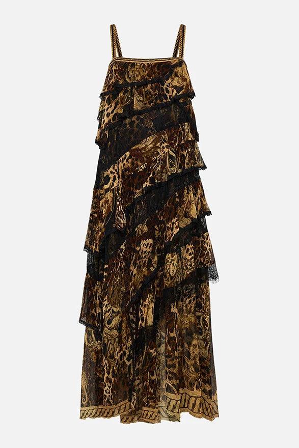 CAMILLA Asymmetric Spliced Lace Dress -SALE Product Image